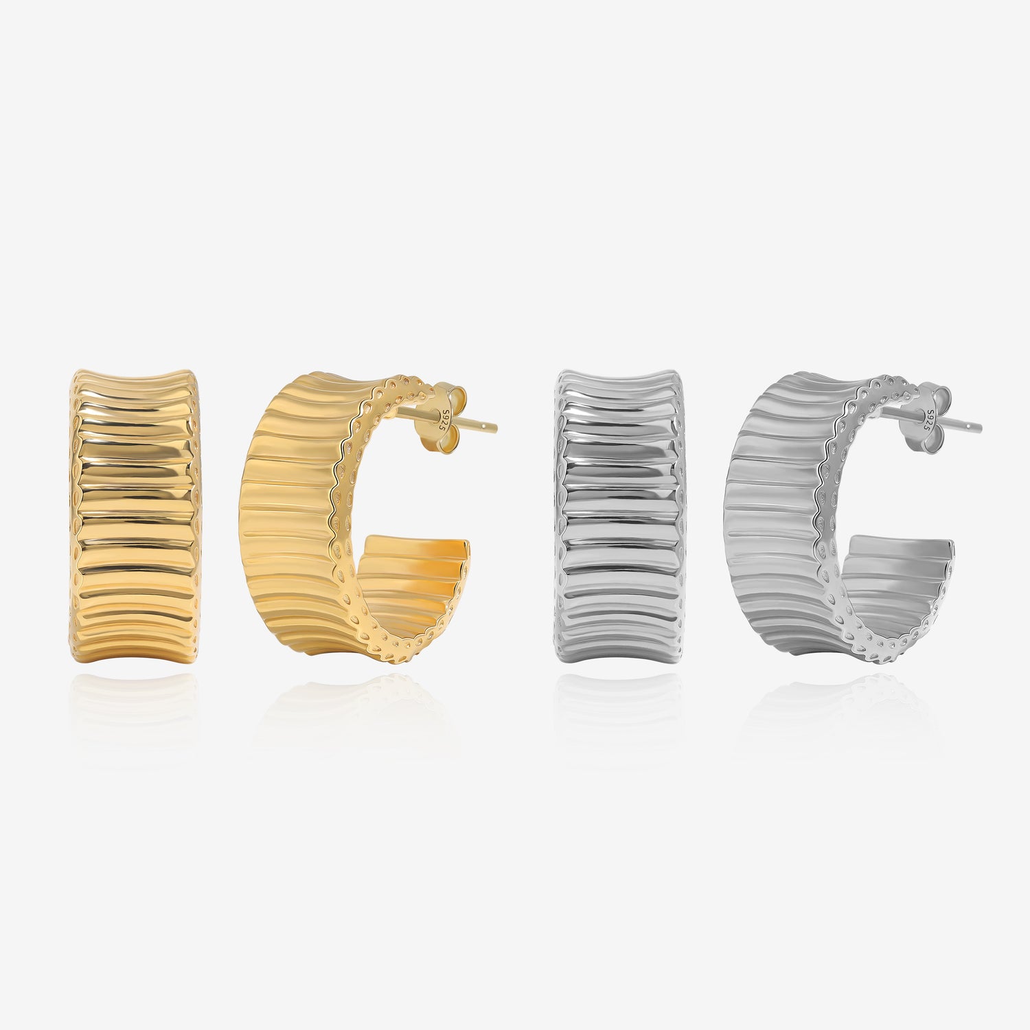Classic Bold Hoop Earrings
