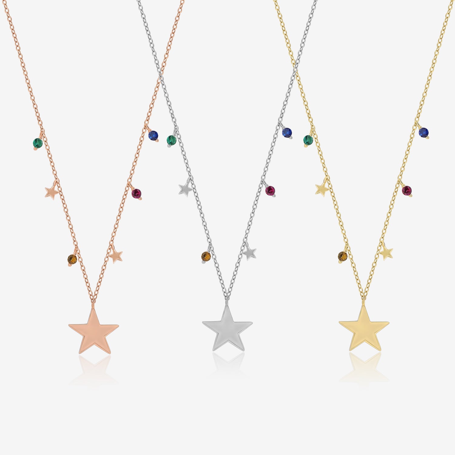 Rainbow Star Necklace