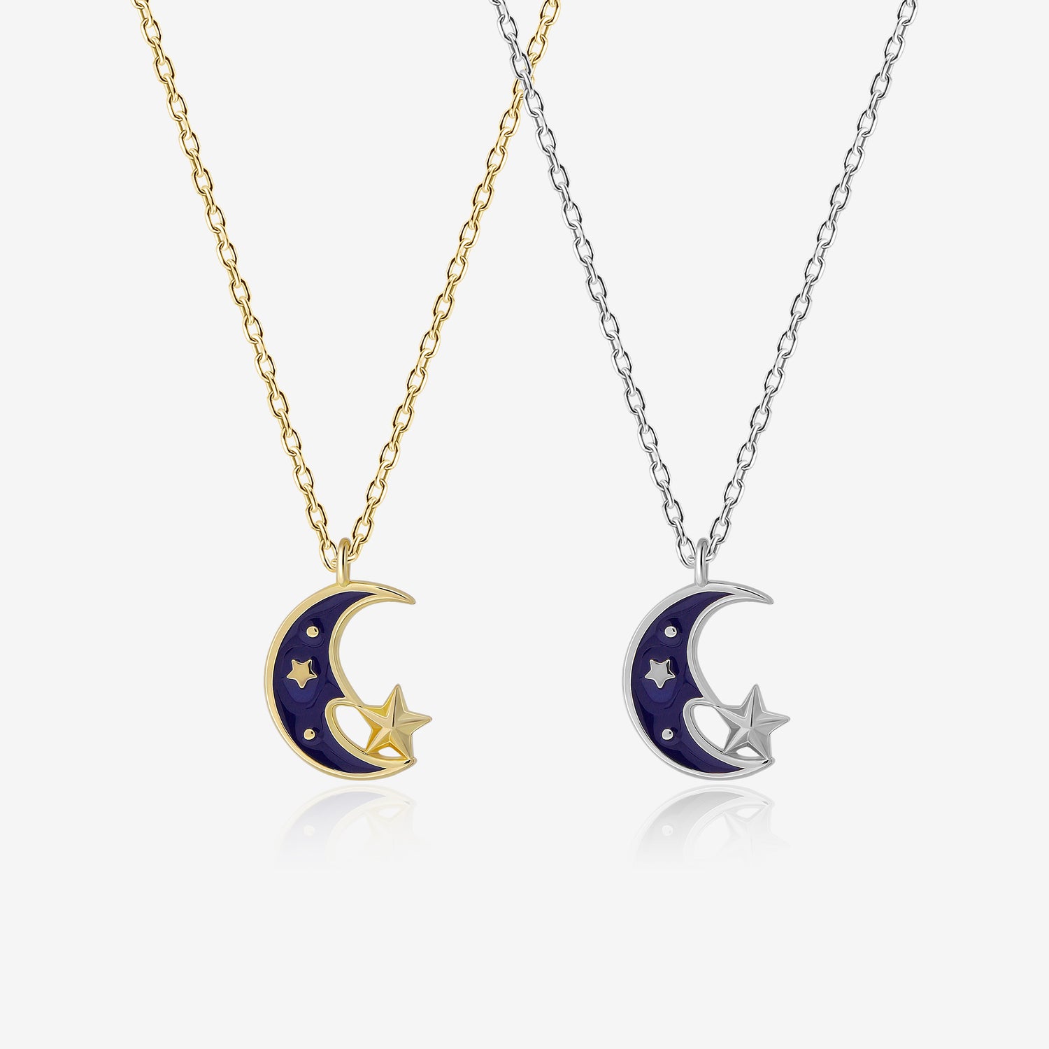 Midnight Blue Moon Necklace
