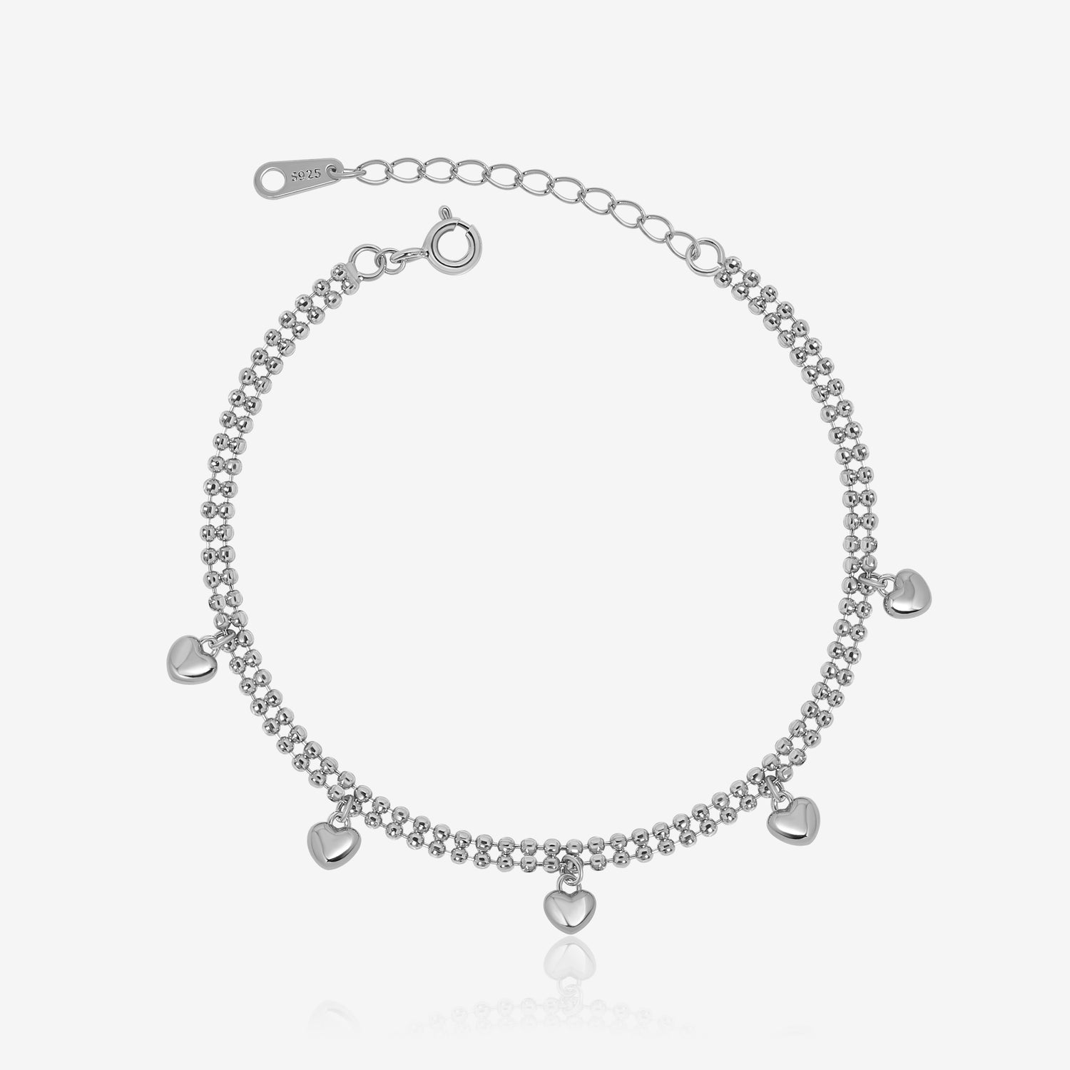 Love Connection Heart Anklet
