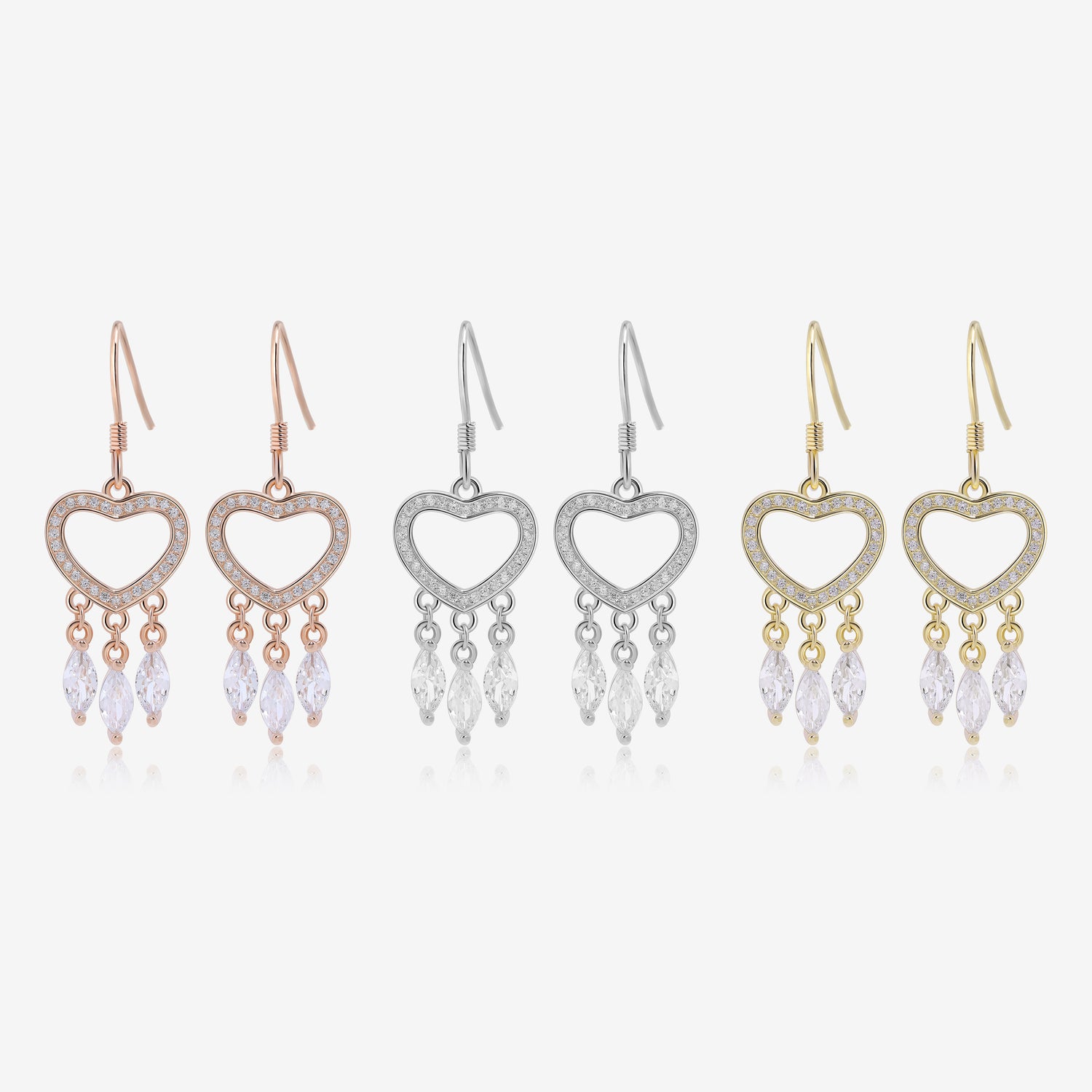 Elegant Heart Earrings