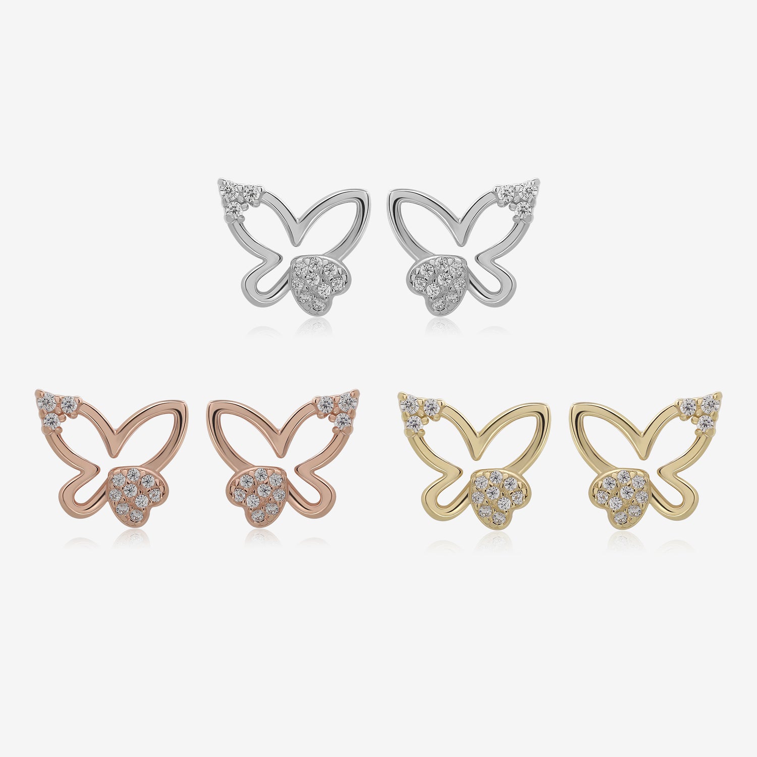 Butterfly Heart Earrings