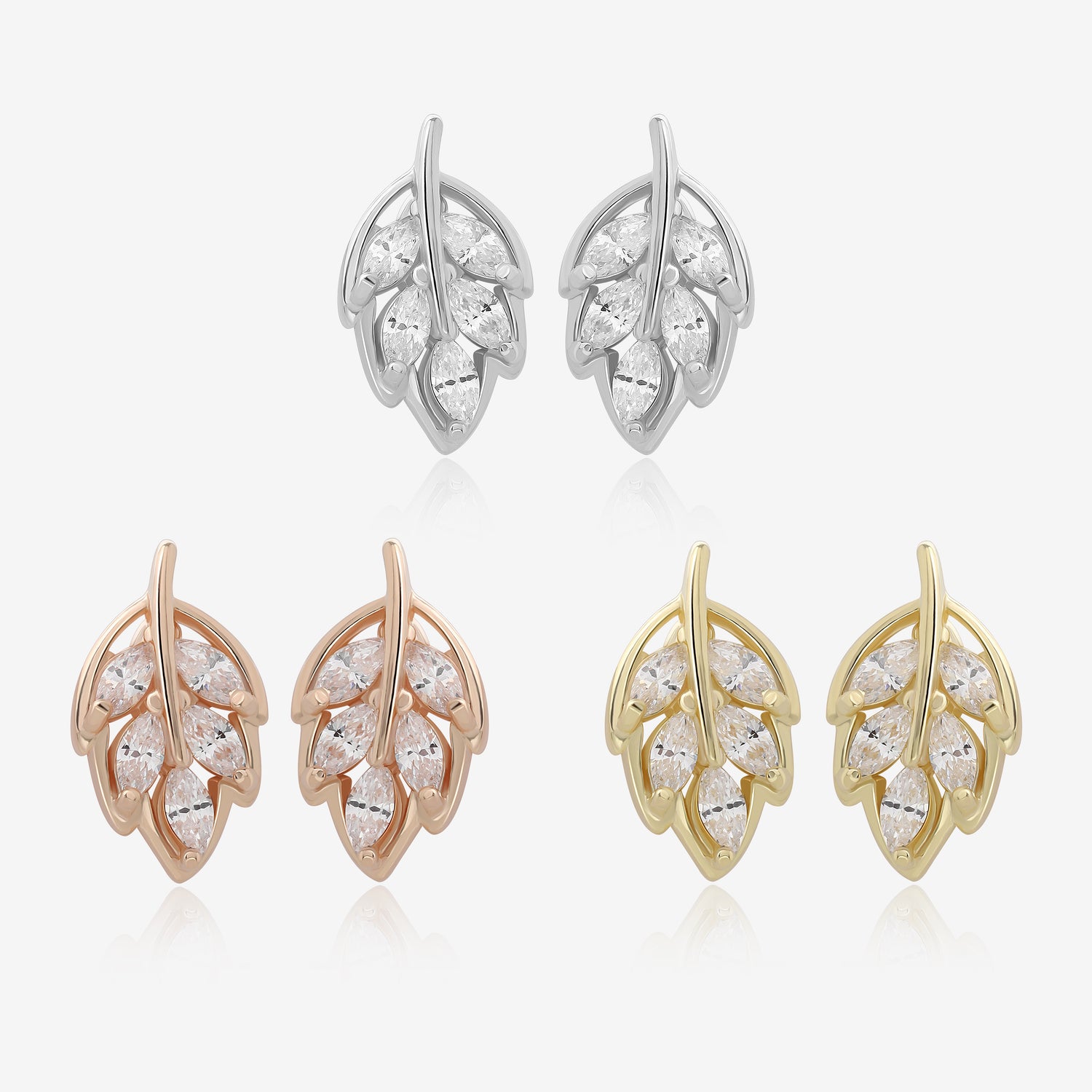 Tiny Leaf Earrings
