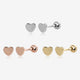 Simple Heart Screw Back Earrings