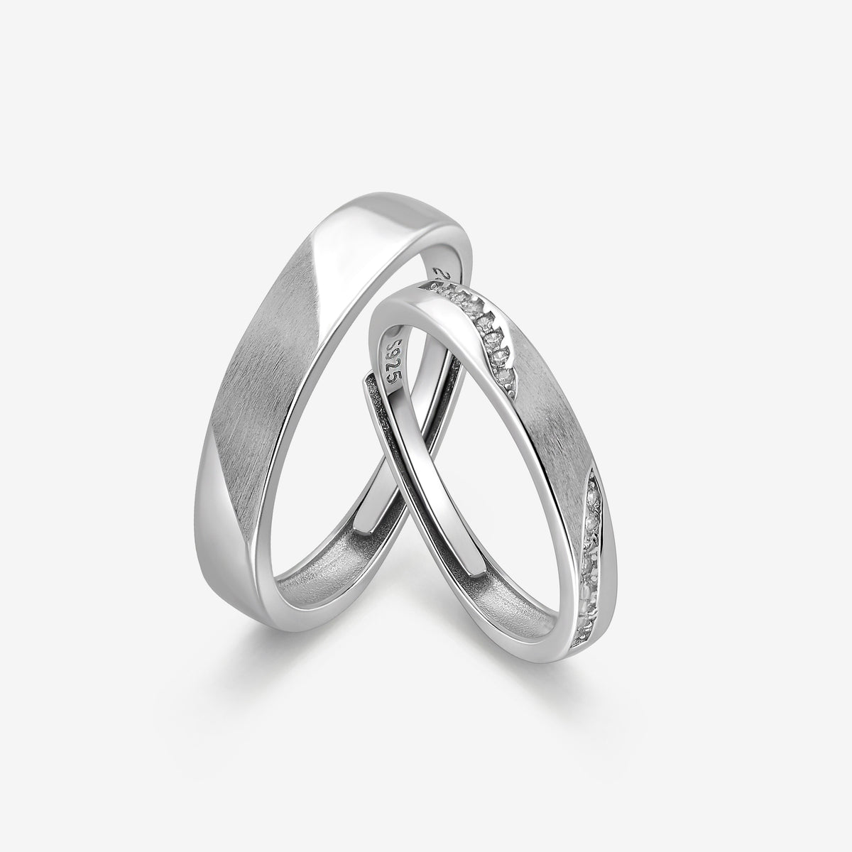 Solid Rock Couples' Rings