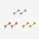 Simple Ball Screw Back Earrings