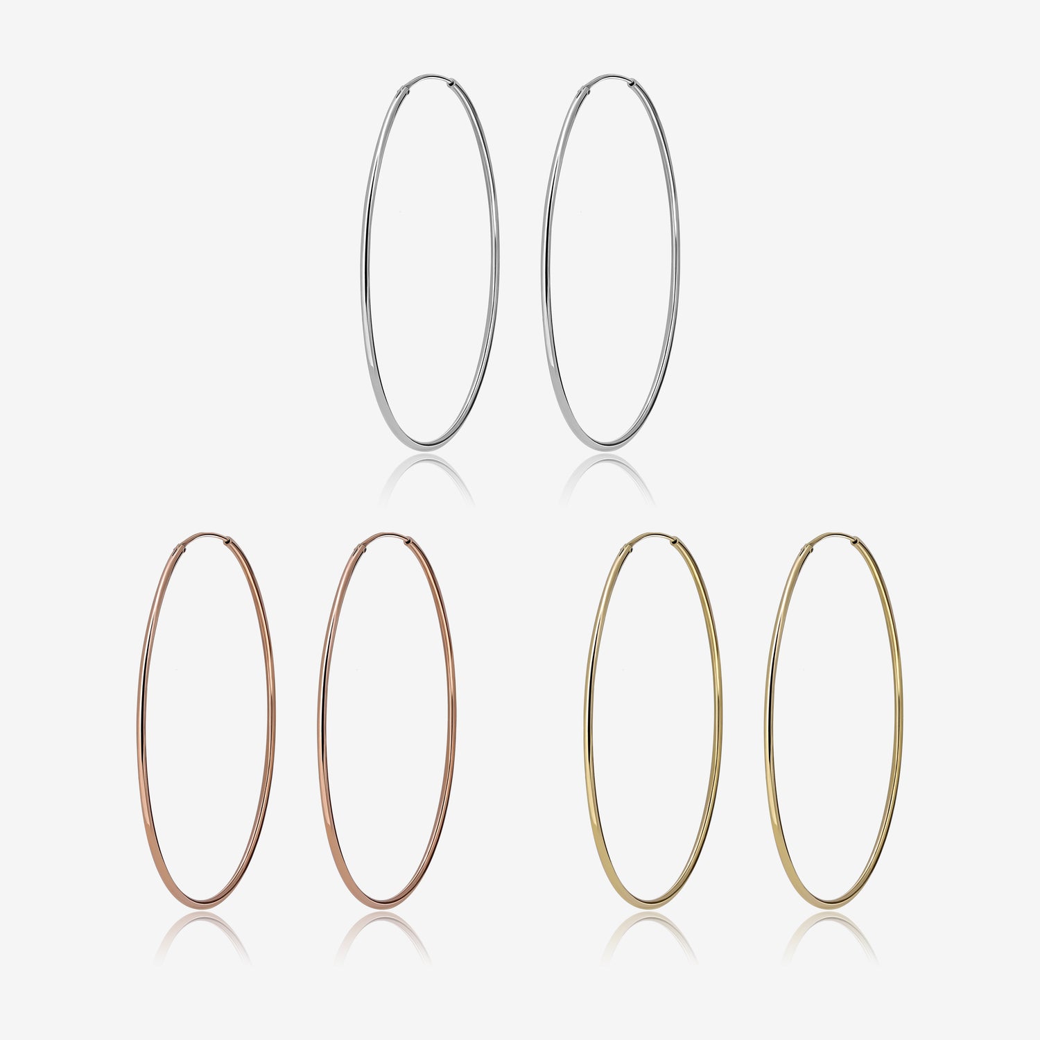 Thin Hoop Earrings