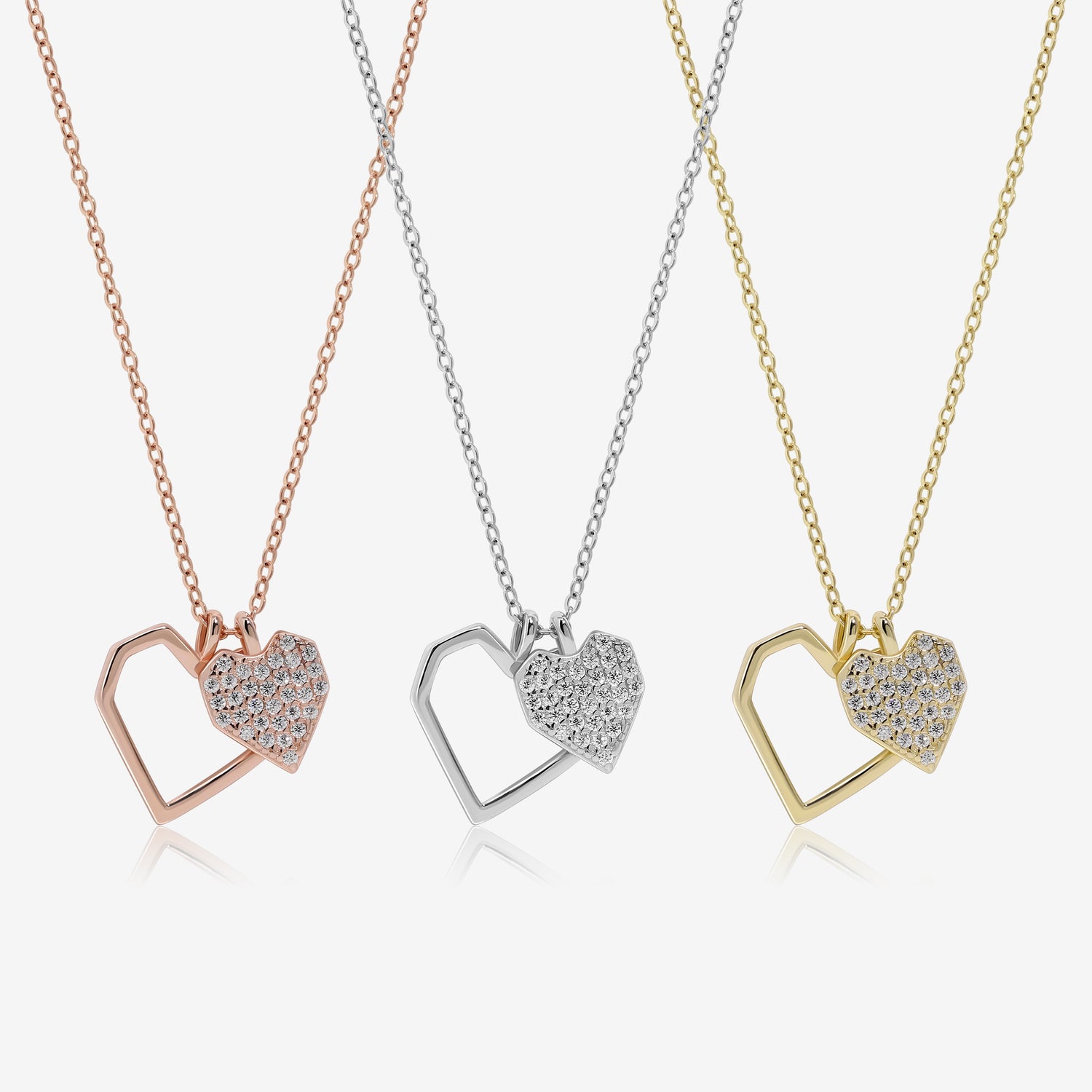 Twin Hearts Necklace