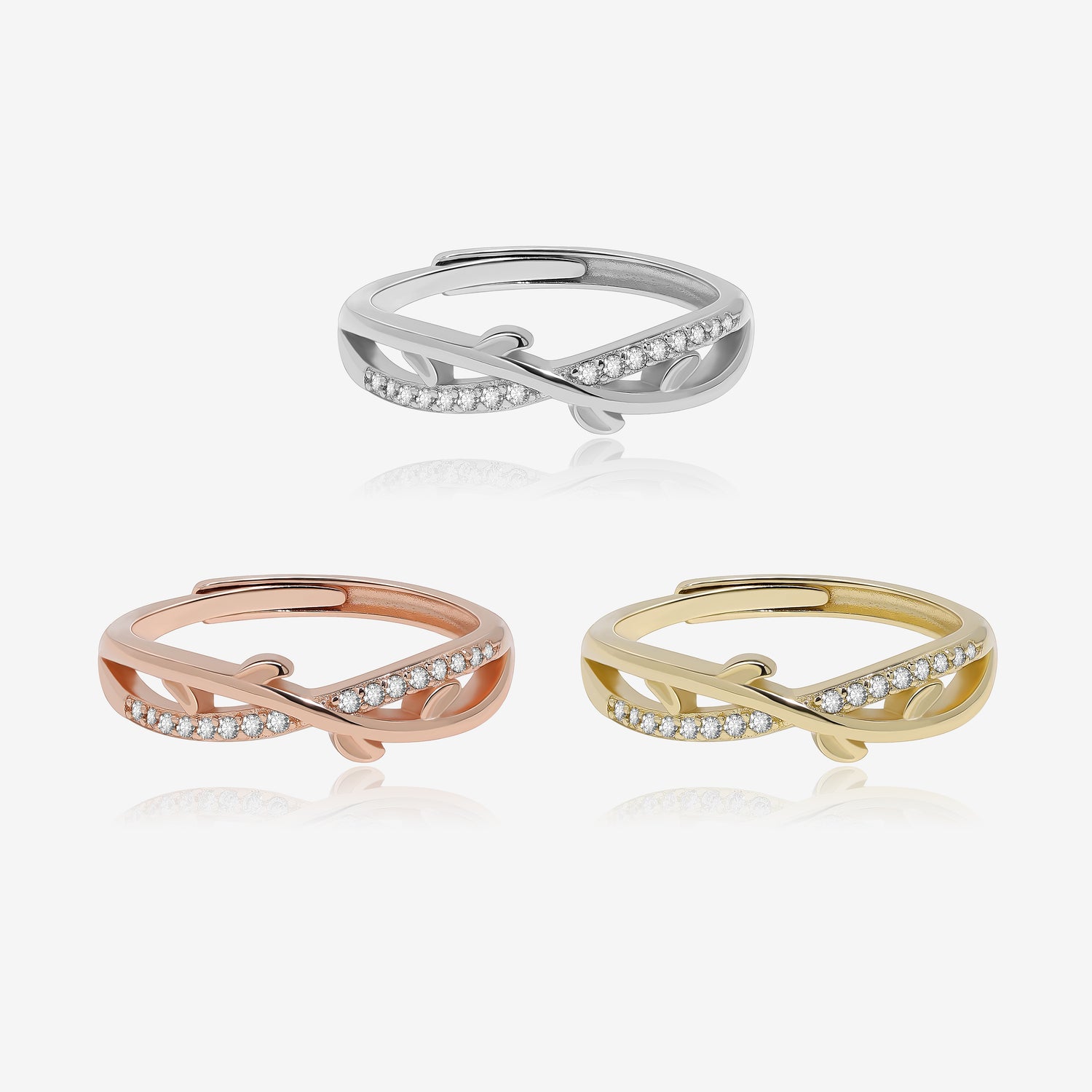 Garden Vine Leaf Ring