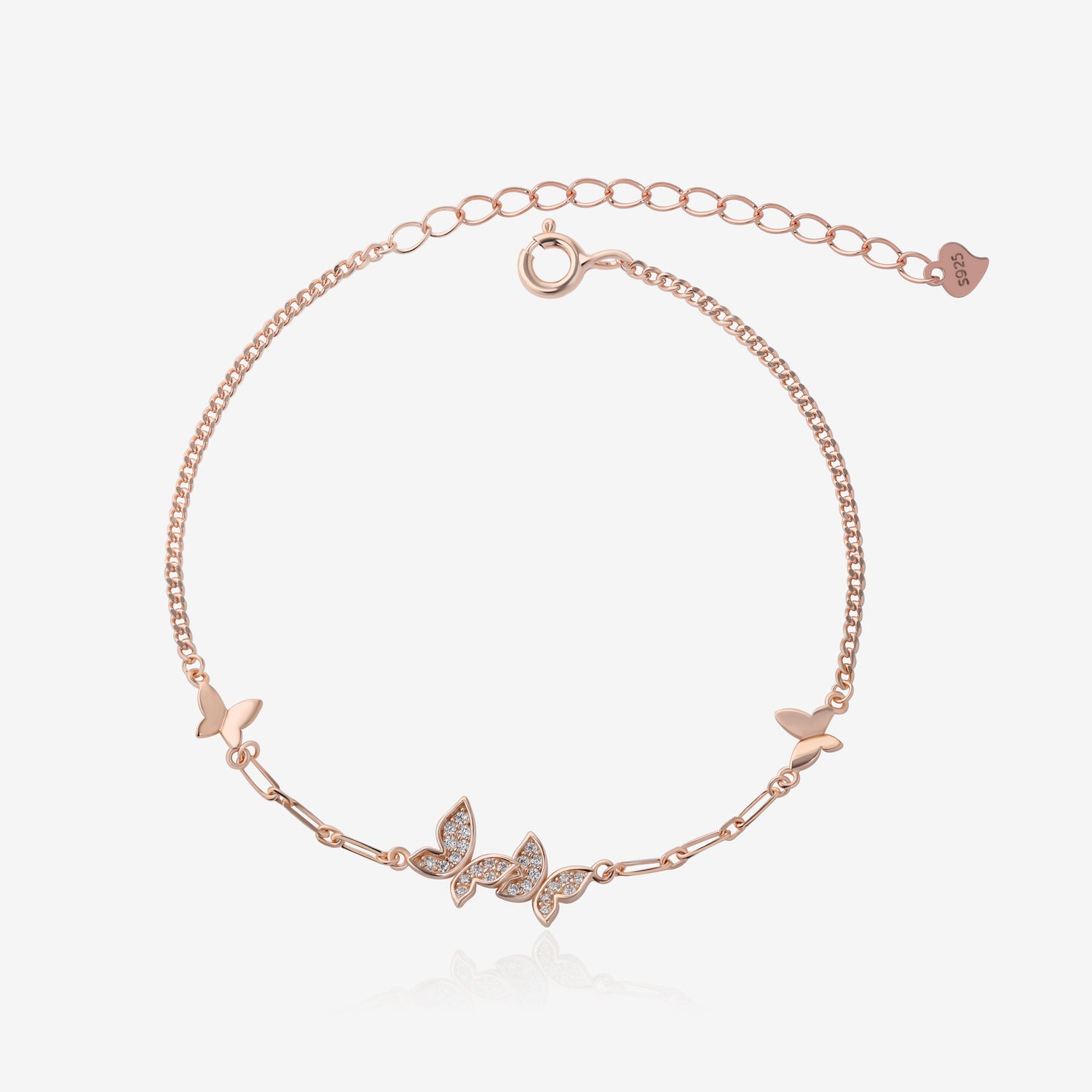Spring Love Chain Butterfly Bracelet