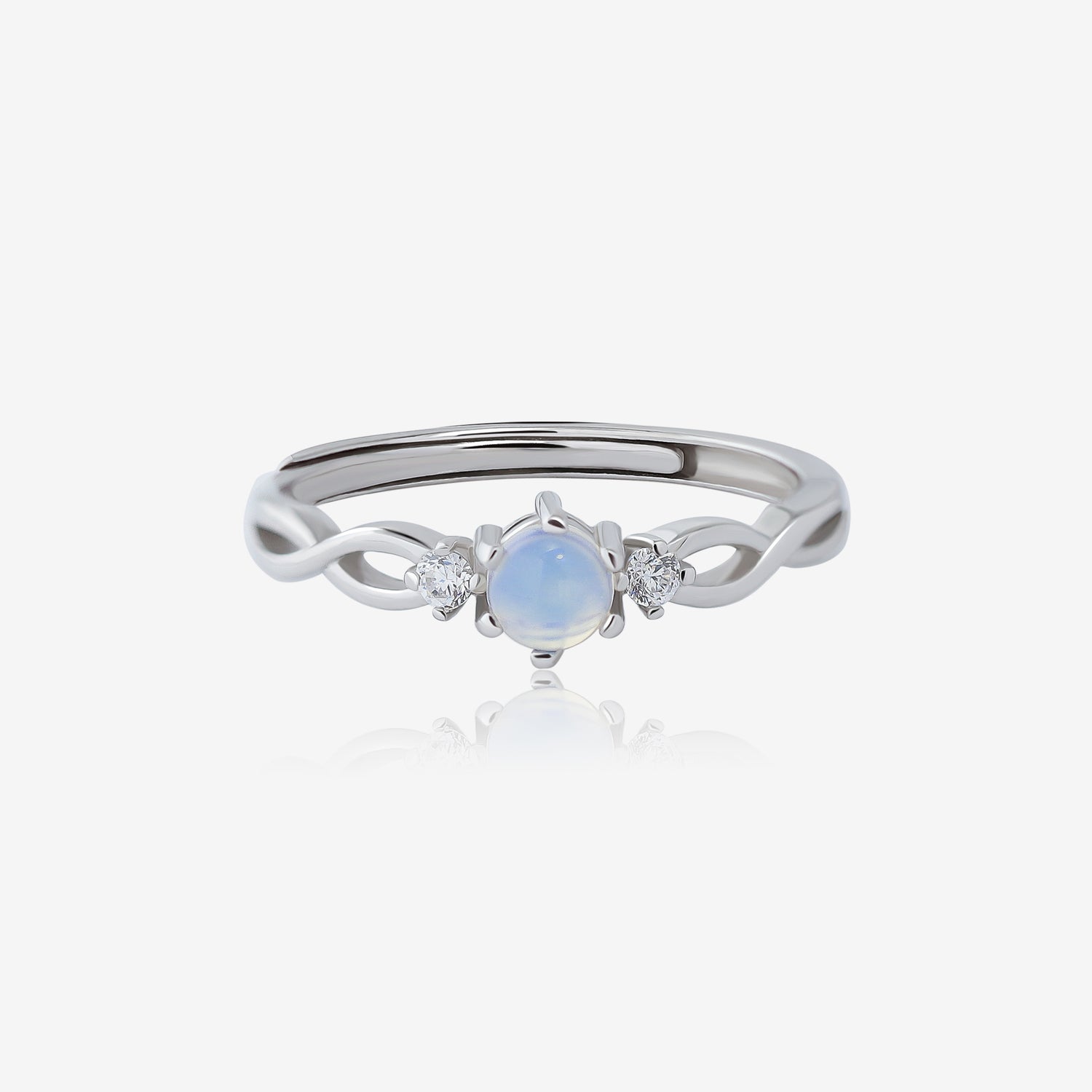 Purple Stone Infinity Princess Ring
