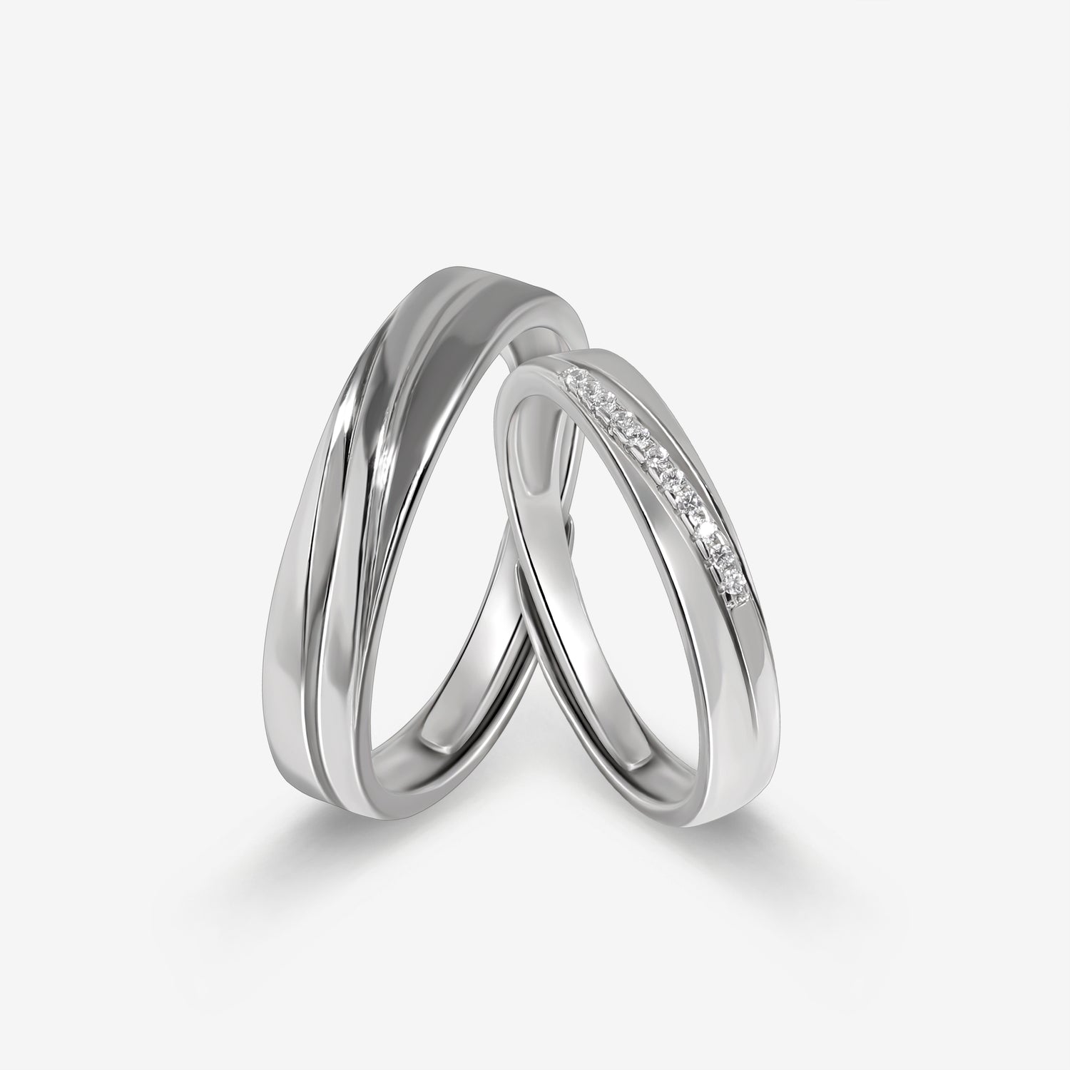Forever Intertwined Couples' Rings