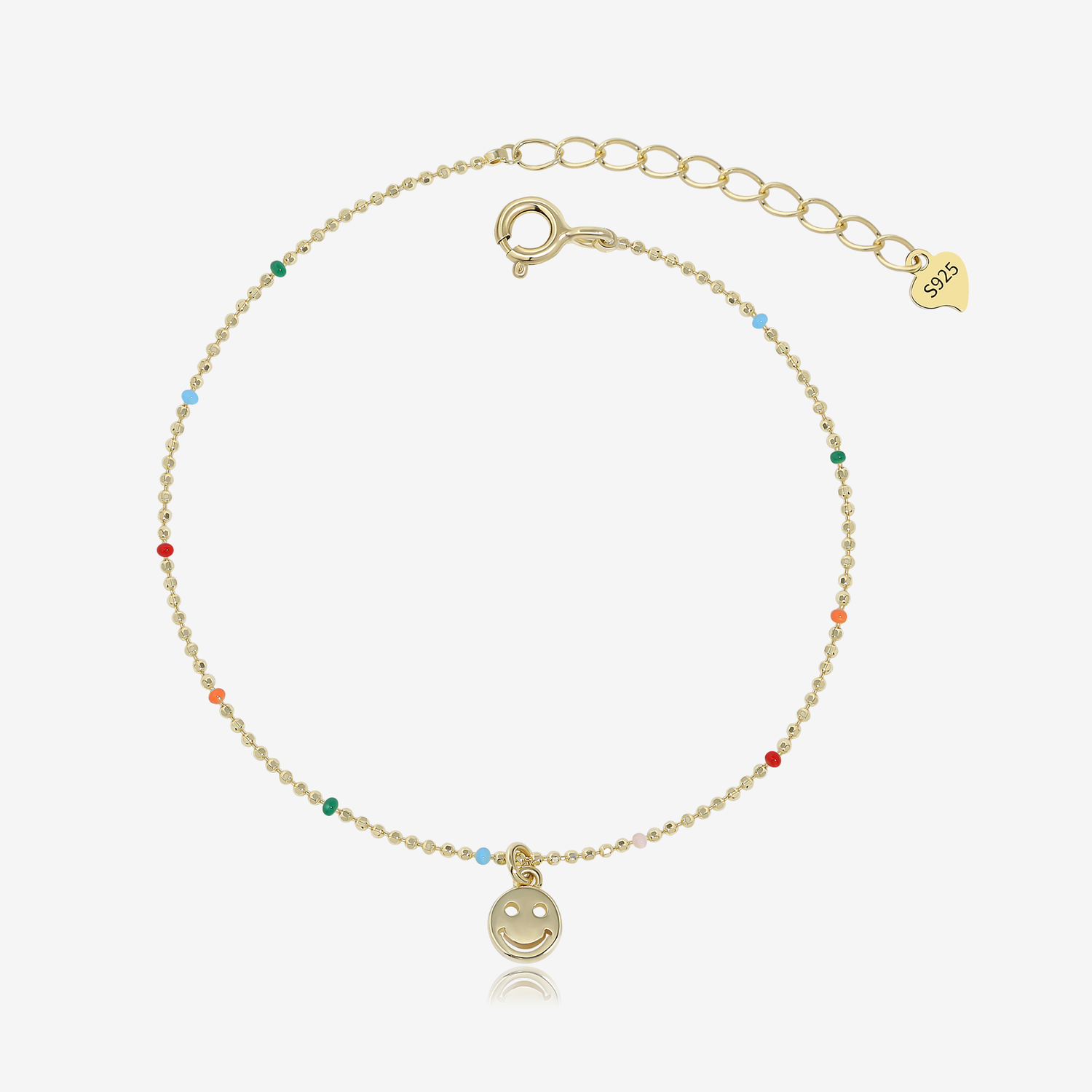 Colorful Happy Face Bracelet