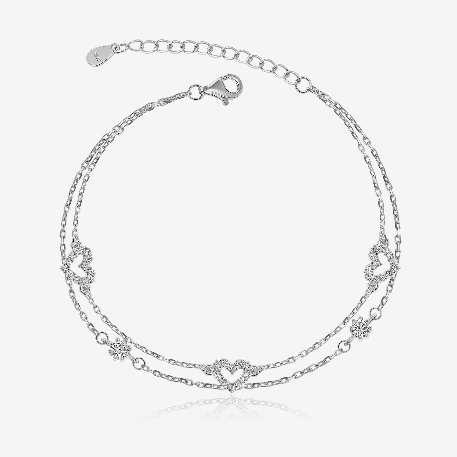 Three Little Hearts Bracelet