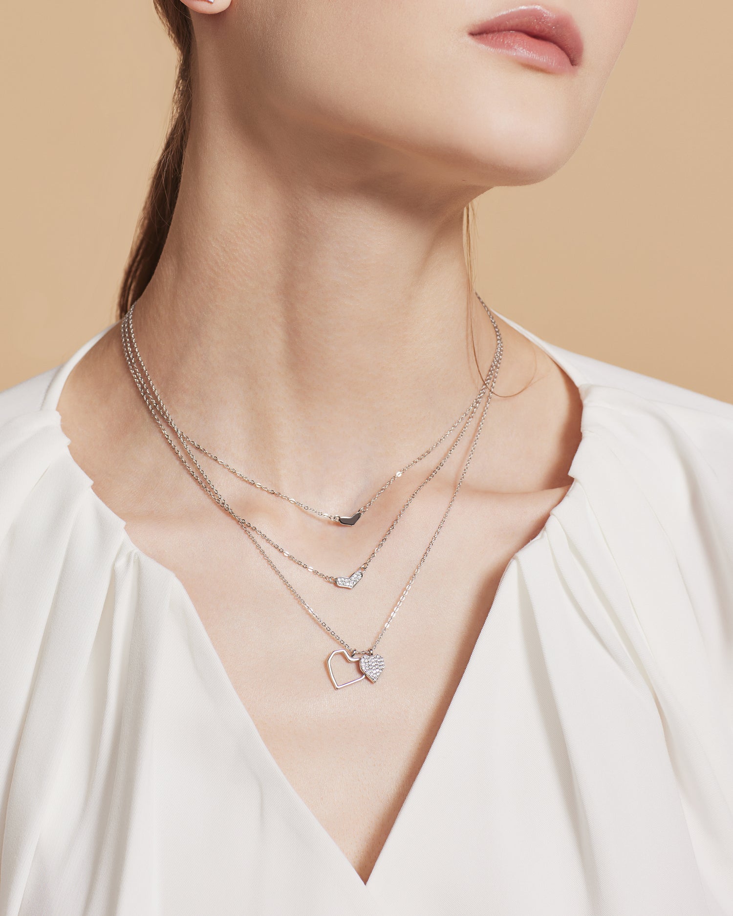 Twin Hearts Necklace