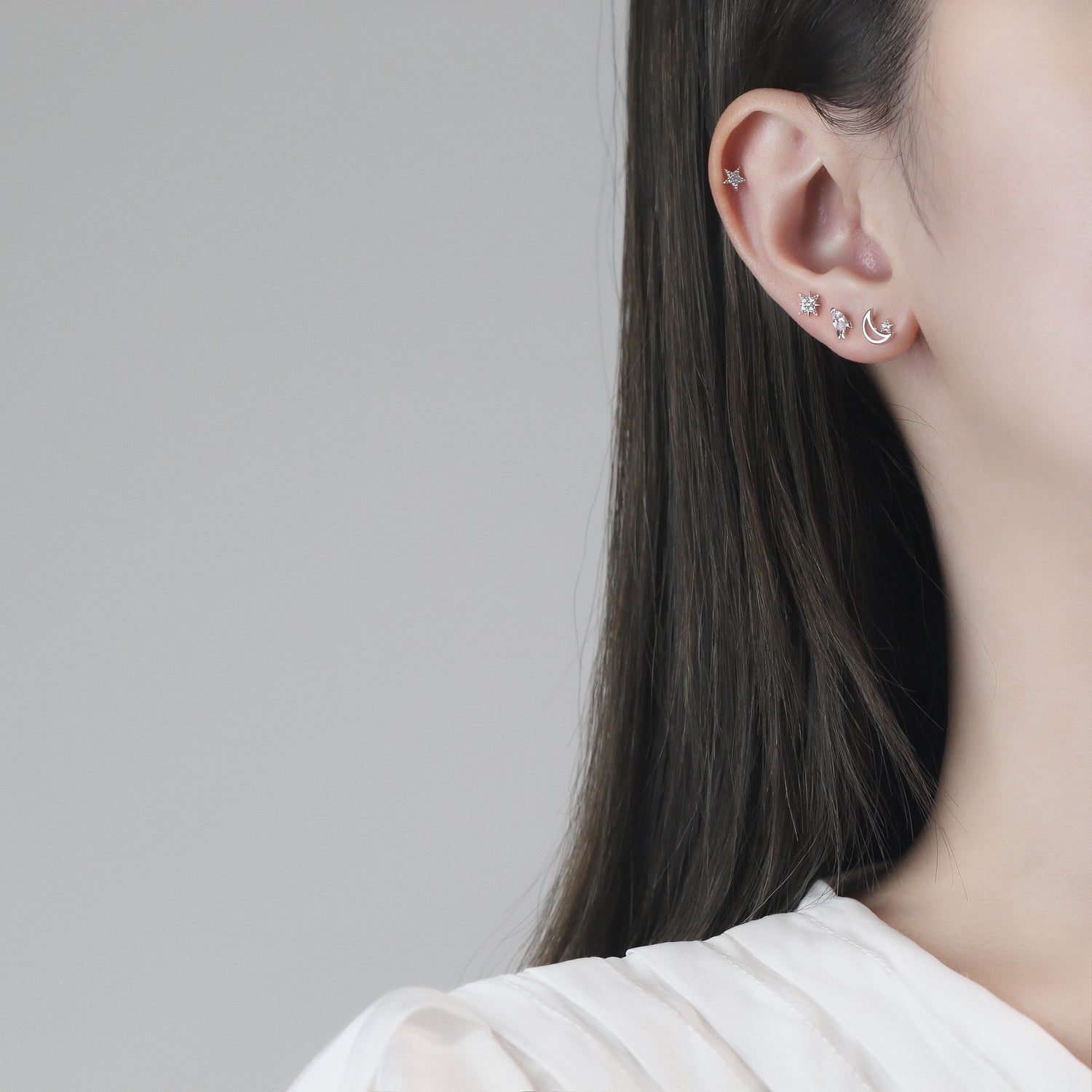 Space Rocket Earring Set