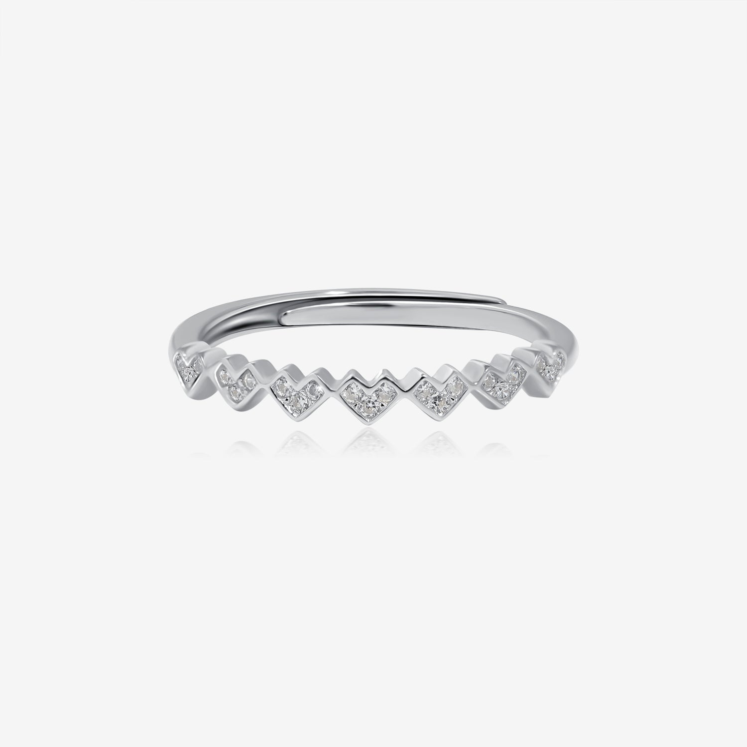 Simple Hearts Stackable Ring