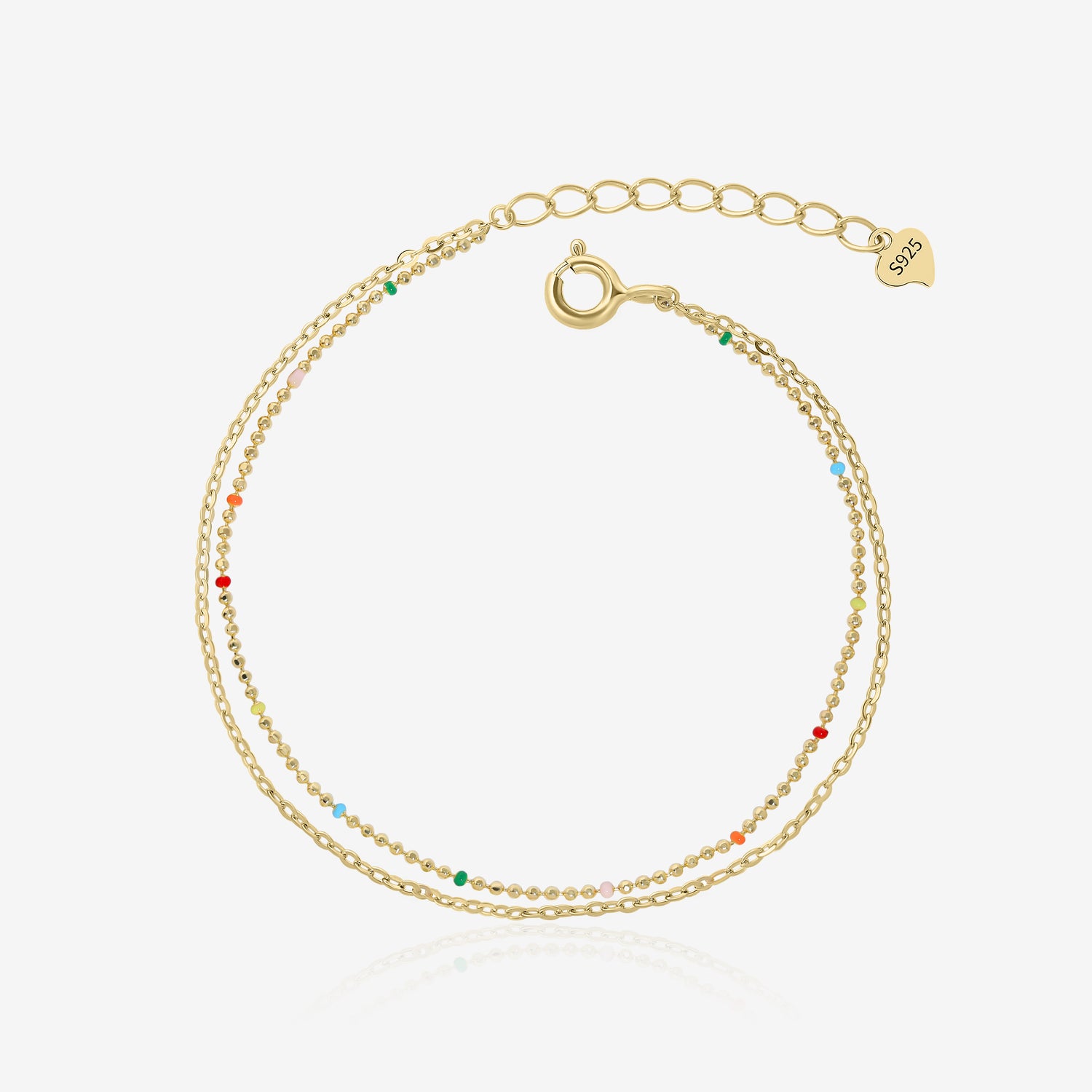 Double-Layer Colorful Beads Bracelets