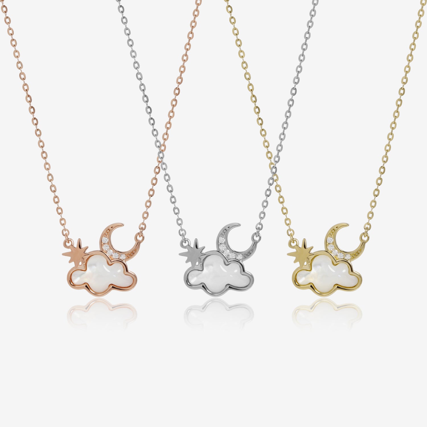 Moon Star Cloud Necklace