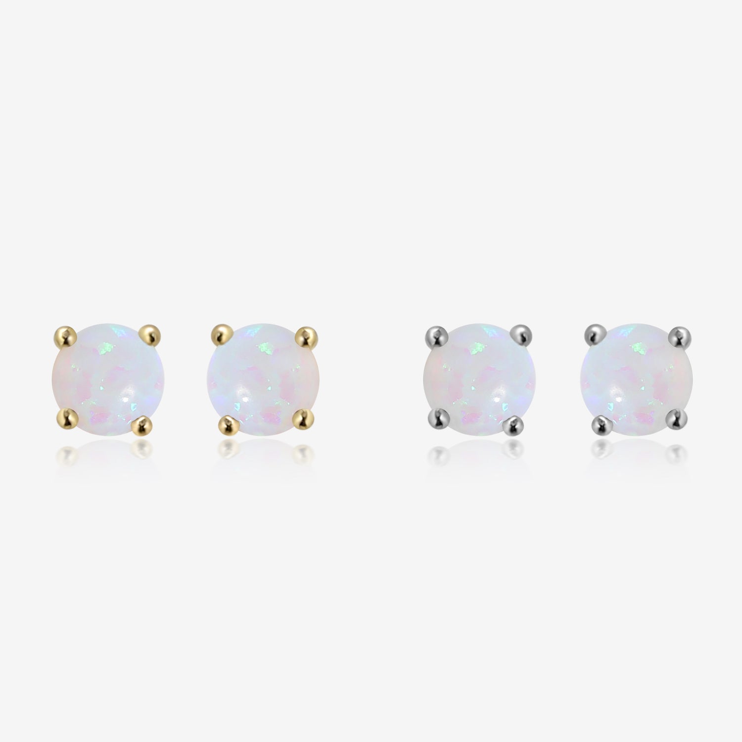 Tiny Opal Earrings