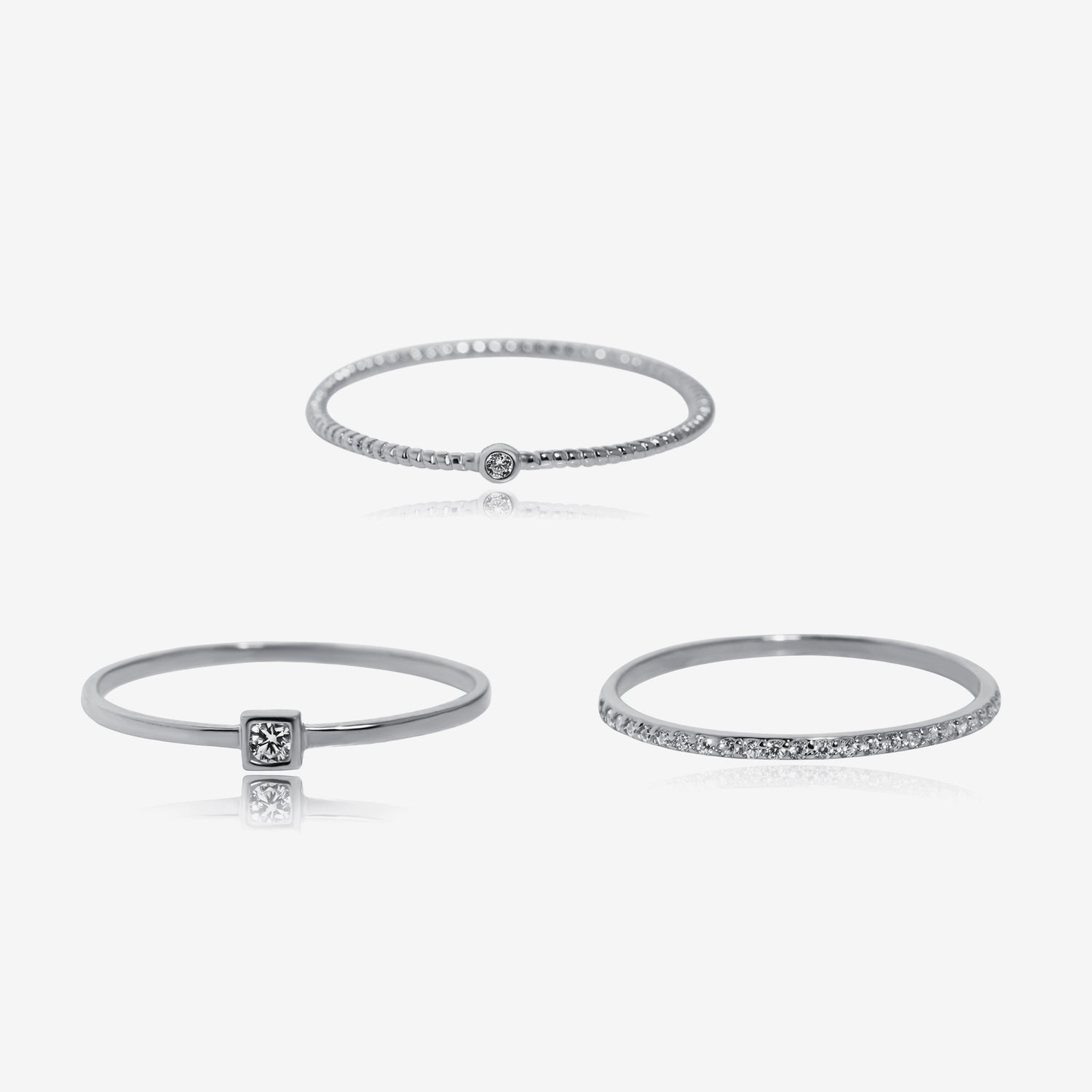 Trio Stackable Ring Set