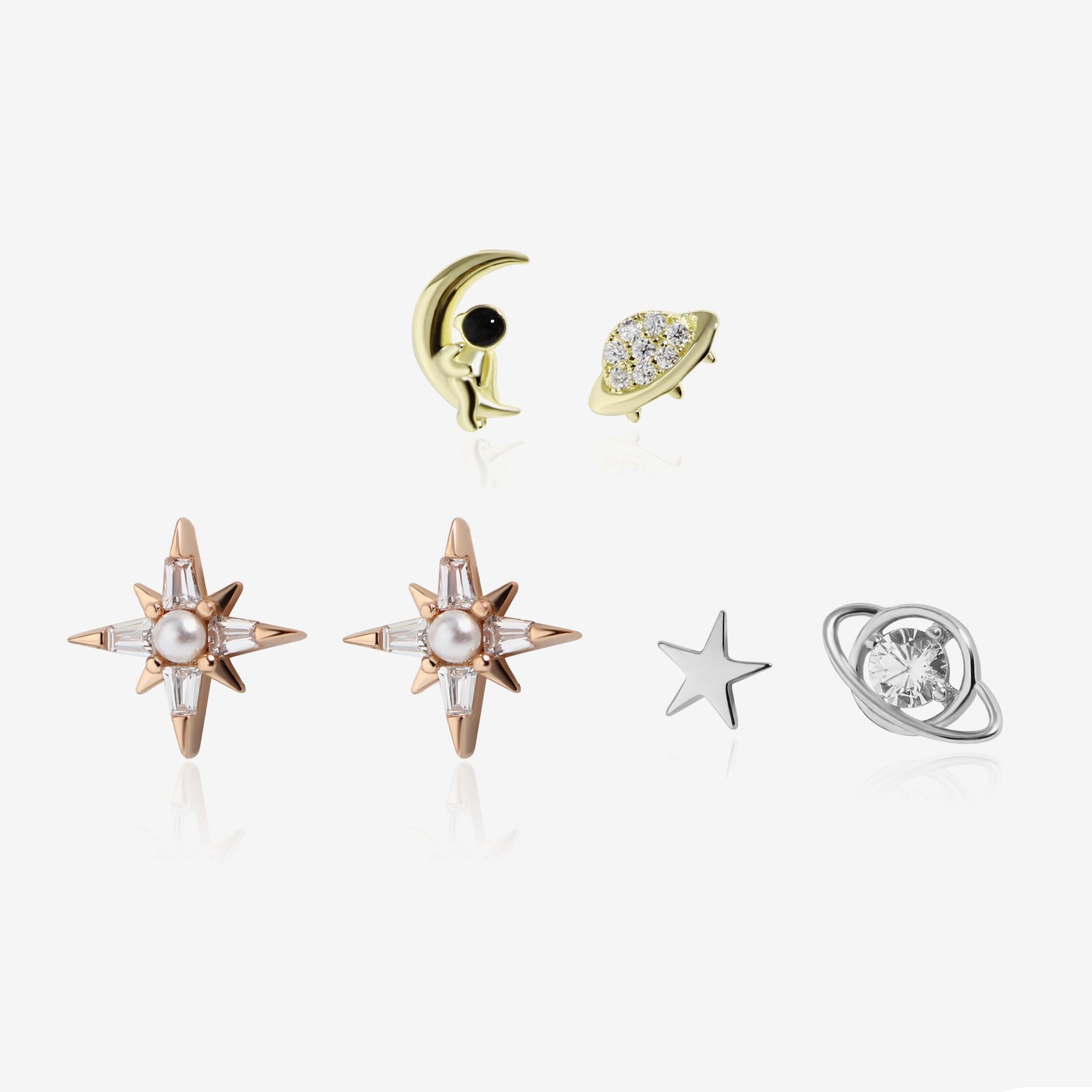 Shoot for the Moon Earring Set
