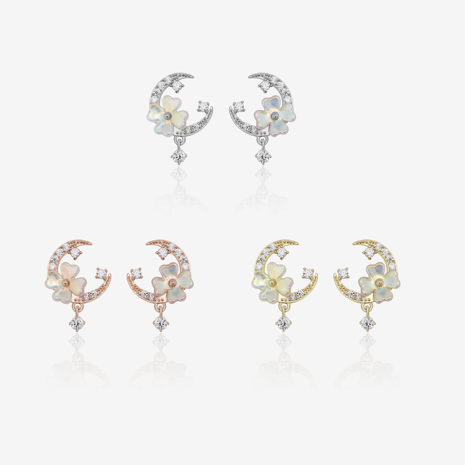 Moon Flower Earrings