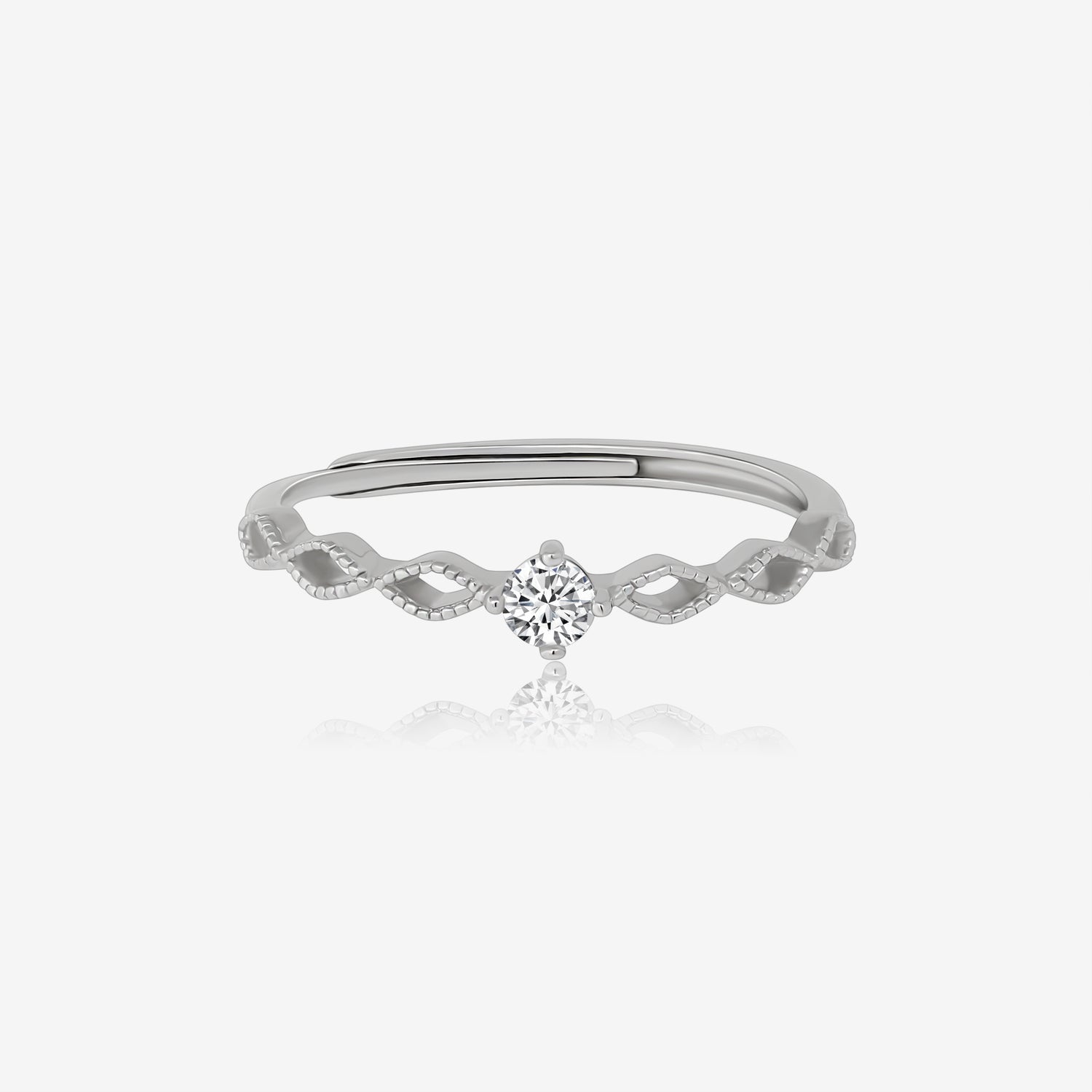 Petite Twist Diamond Ring