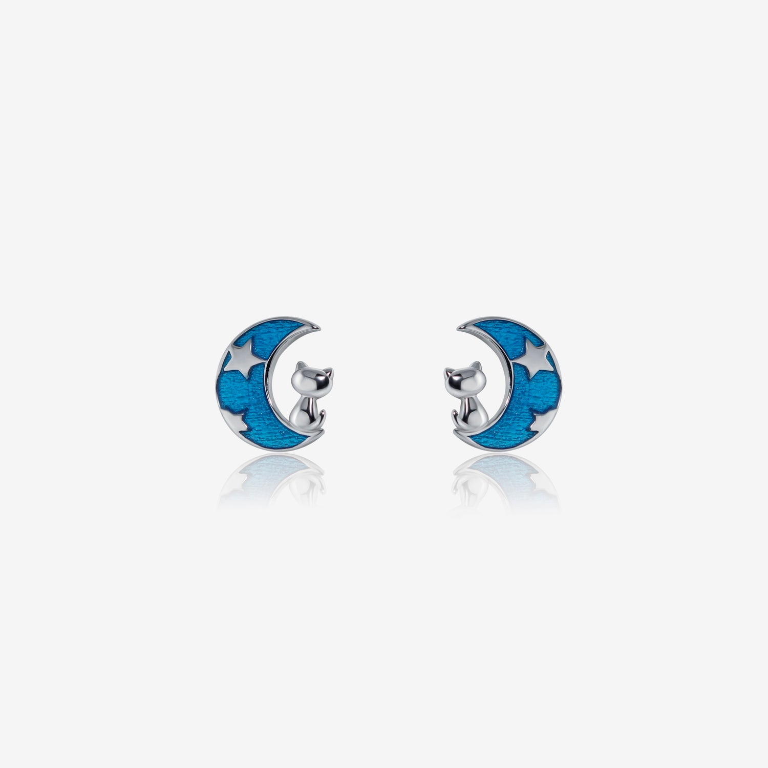 Sit with Me Cat Earrings