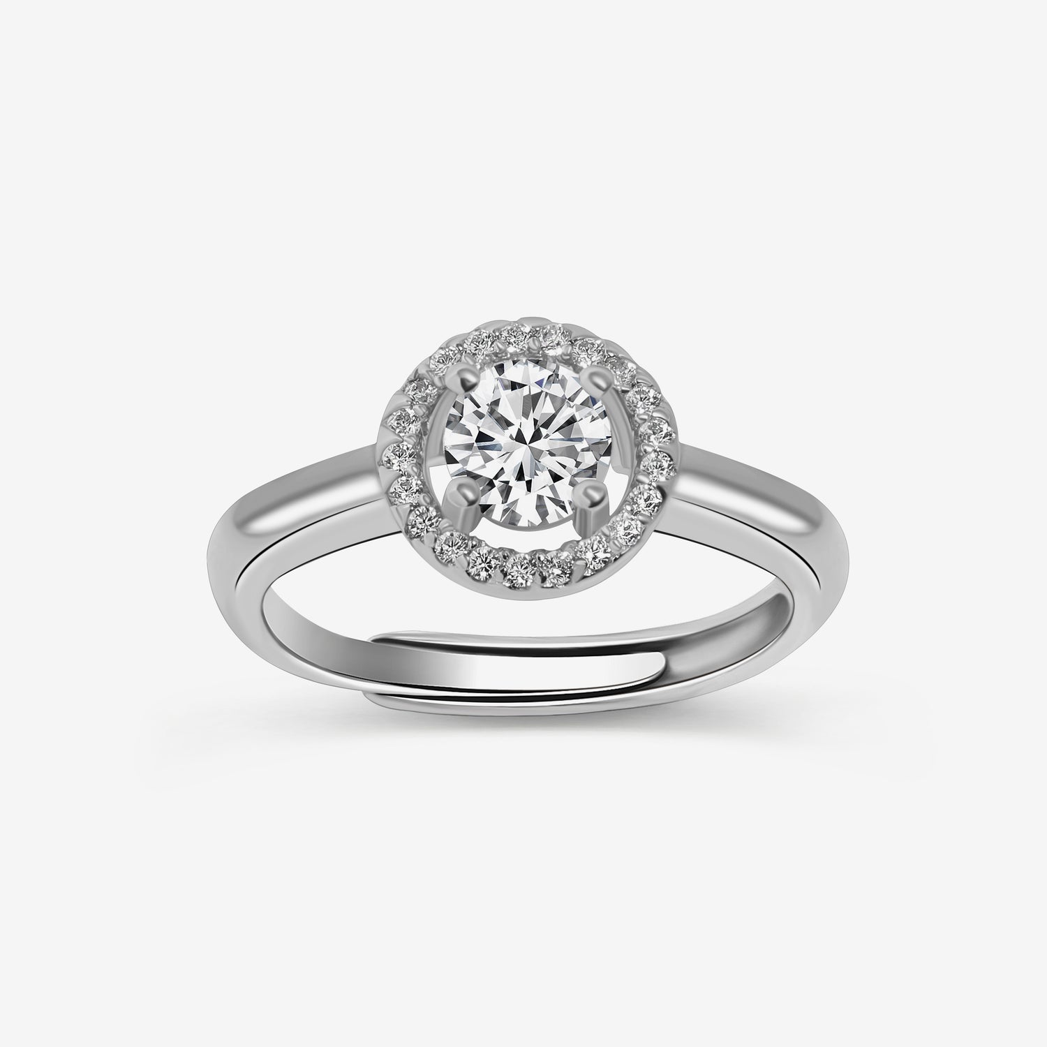 Petite Round-Cut Engagement Ring