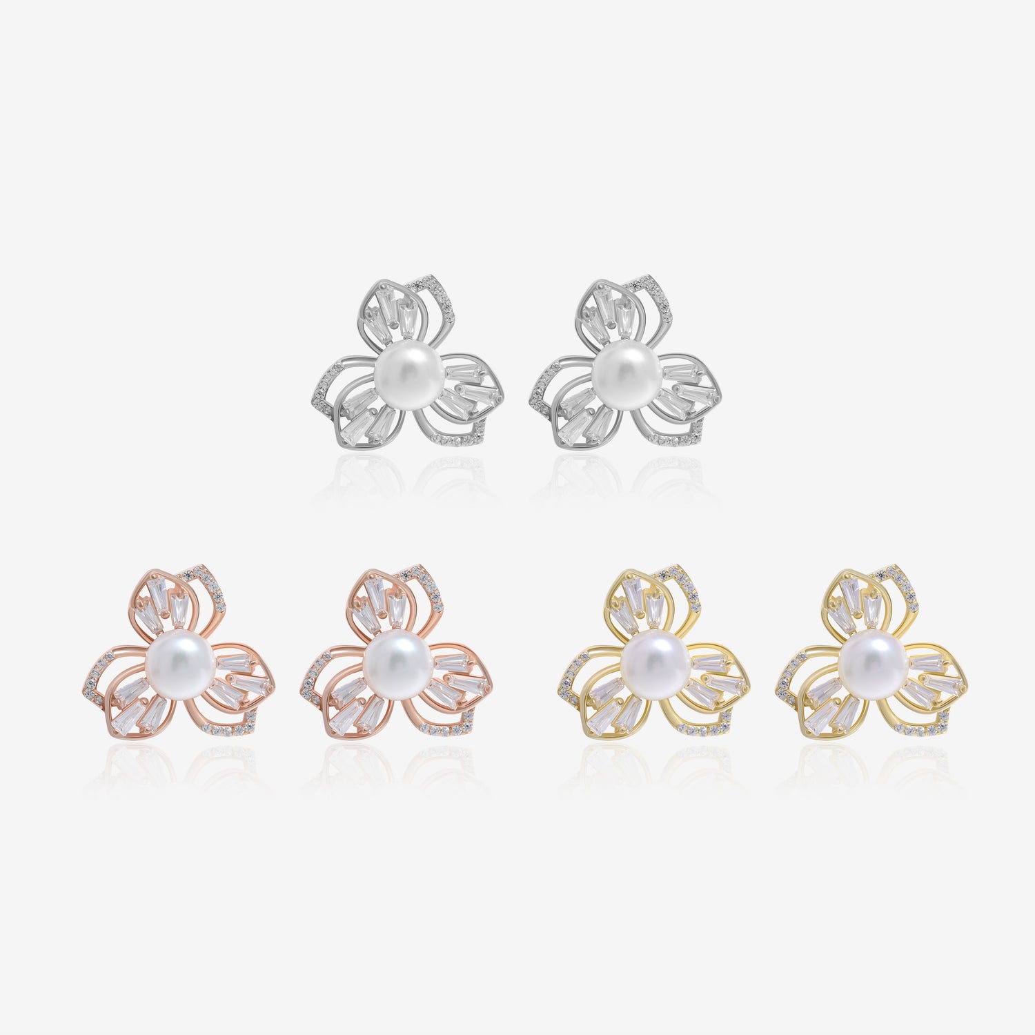 Floral Pearl Earrings
