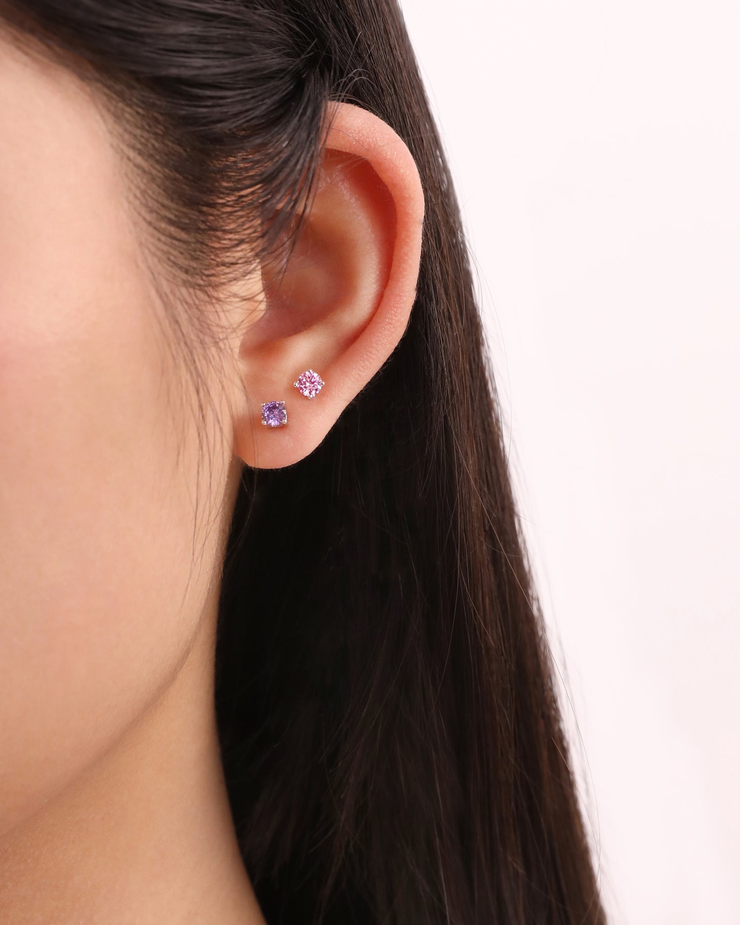 Colorful Stones Screw Back Earrings