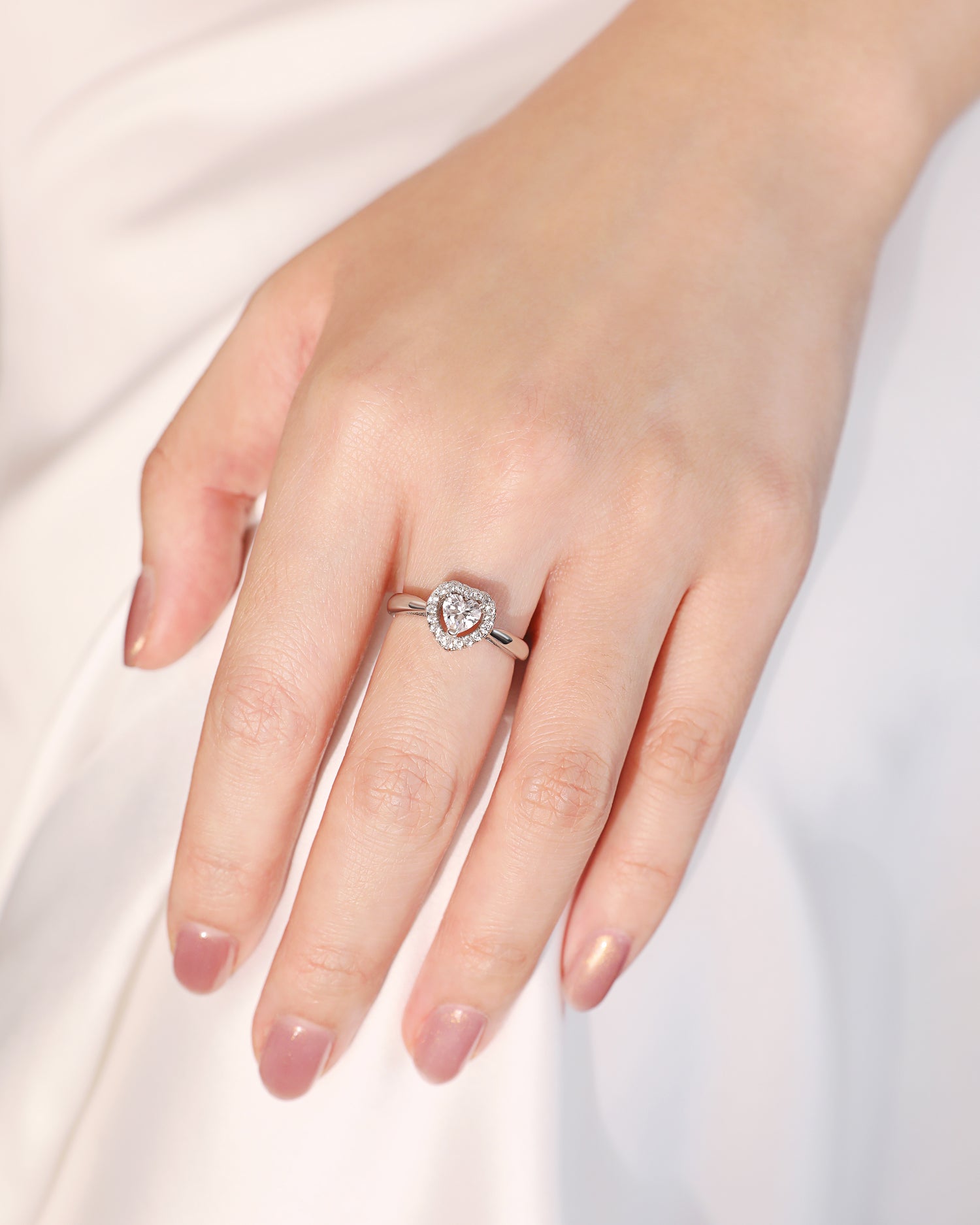 Heart Shape Diamond Engagement Ring
