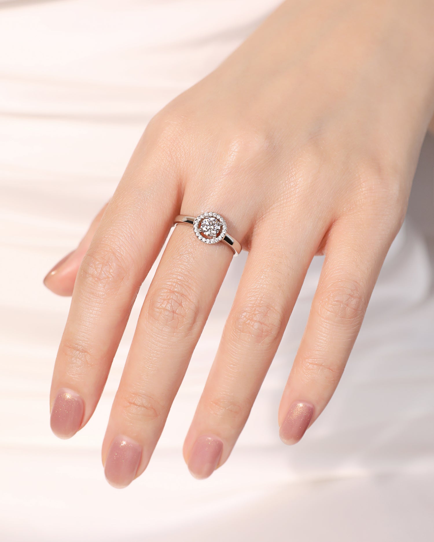 Petite Round-Cut Engagement Ring