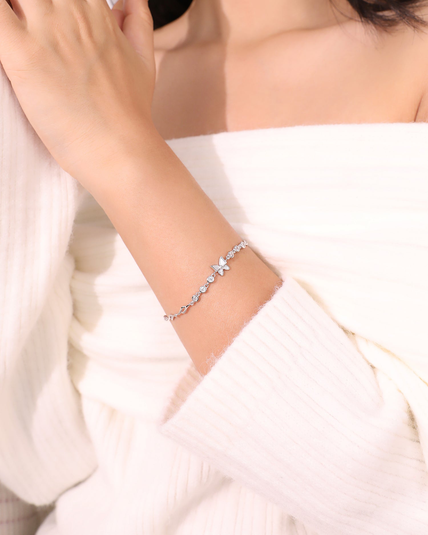 Butterfly Mother of Pearl Bracelet