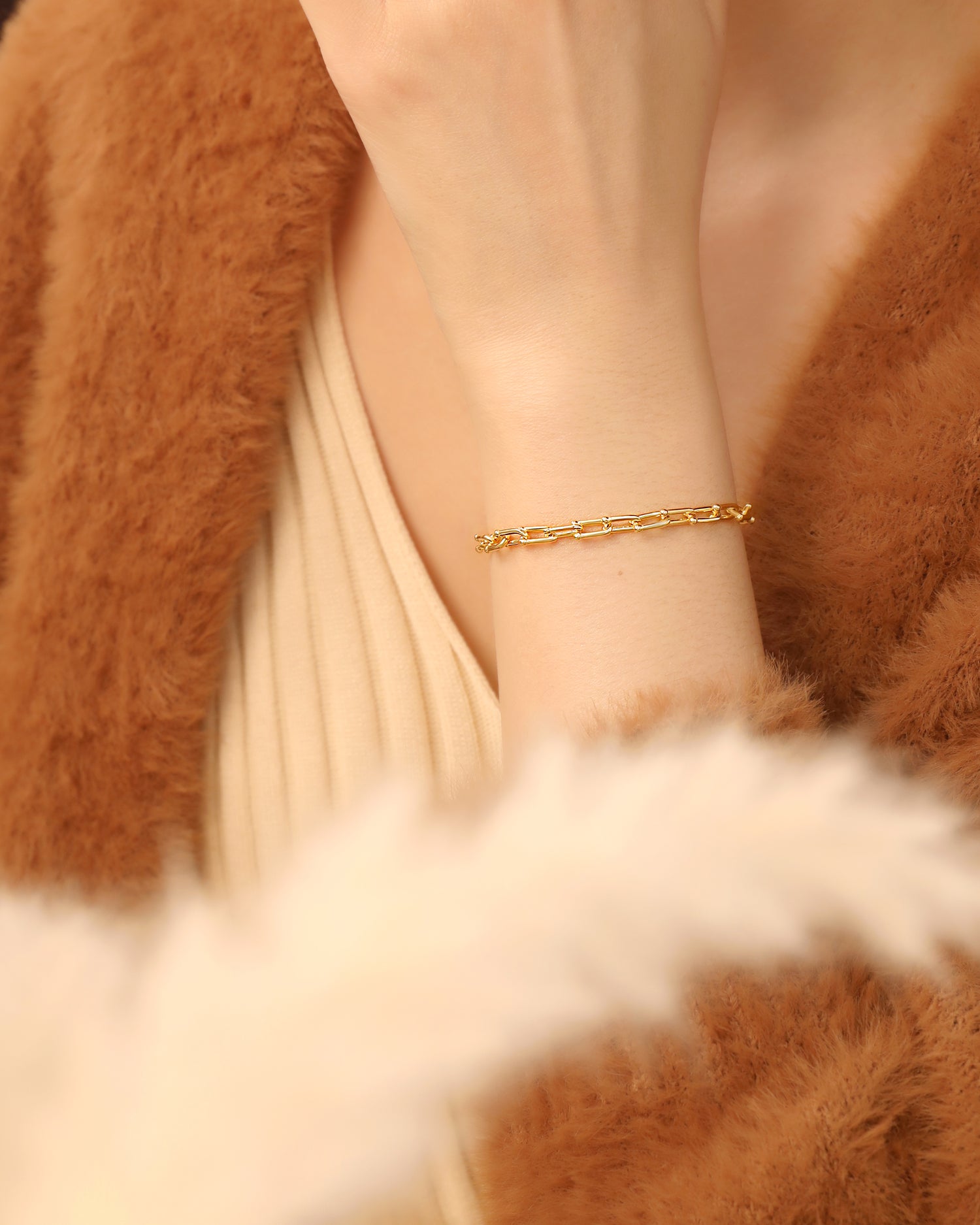 Thick Paperclip Chain Bracelet