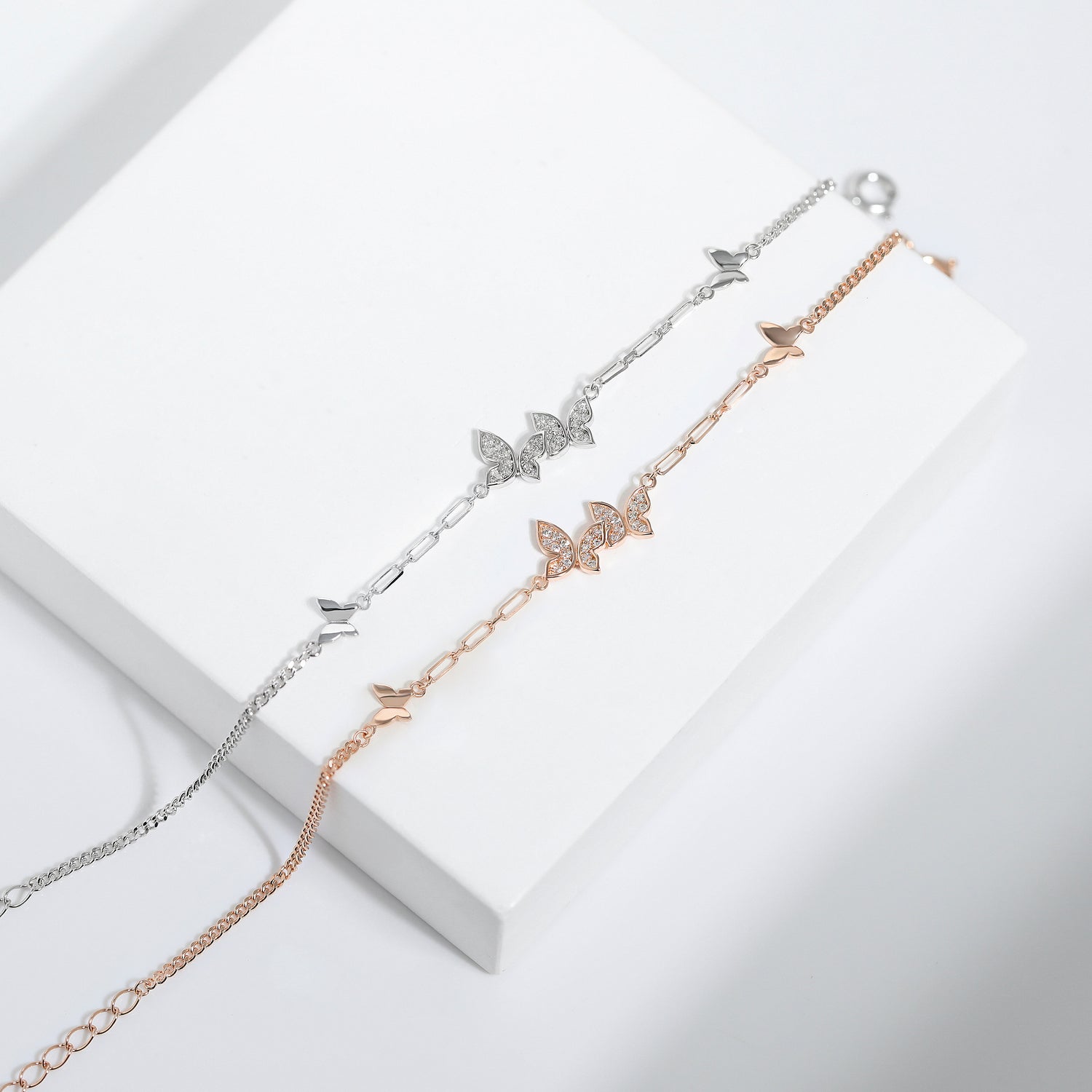 Spring Love Chain Butterfly Bracelet