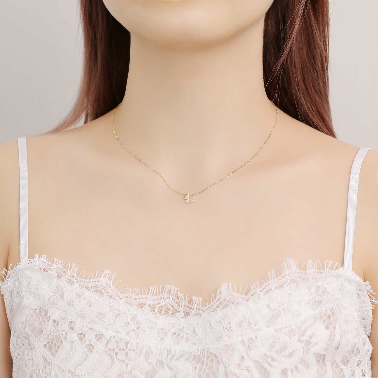 Tiny Butterfly Necklace