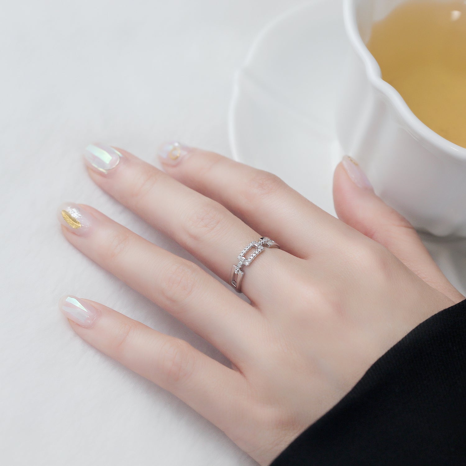 Minimalist Edgy Ring