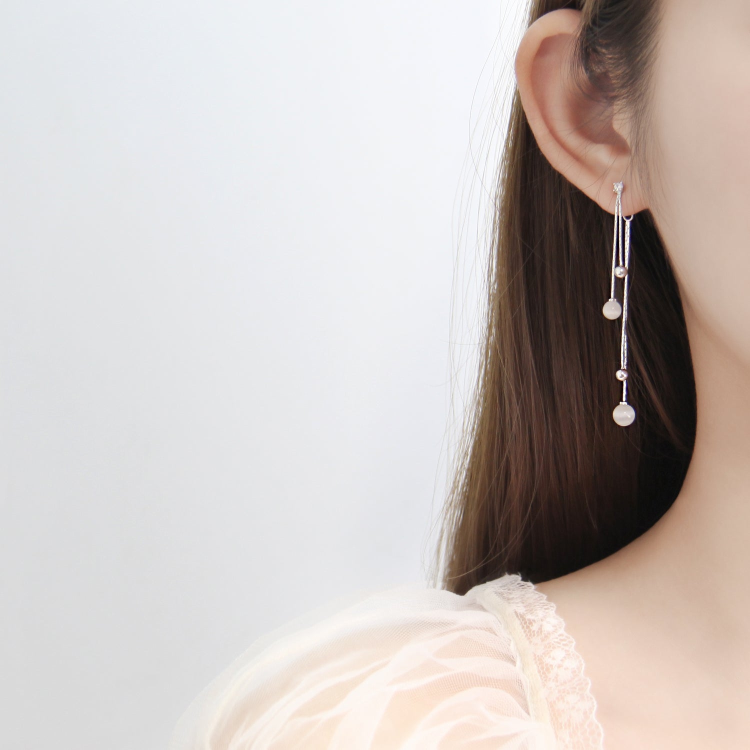 Cat's Eye Stone Changeable Earrings