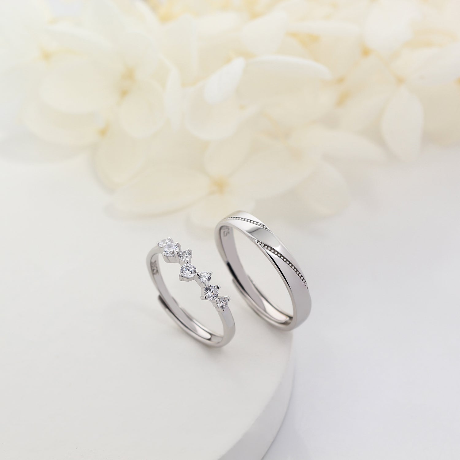 Love Just the Way You Are Couples' Rings