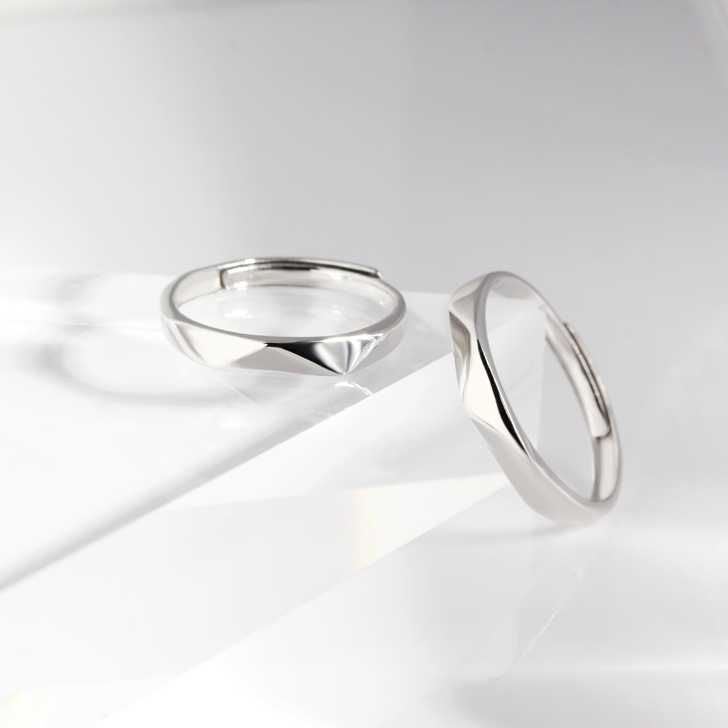 Simple Love Couples' Rings