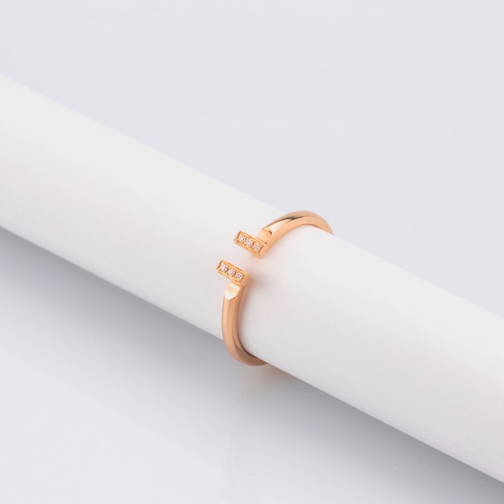 18K Rose Gold Pendant Ring