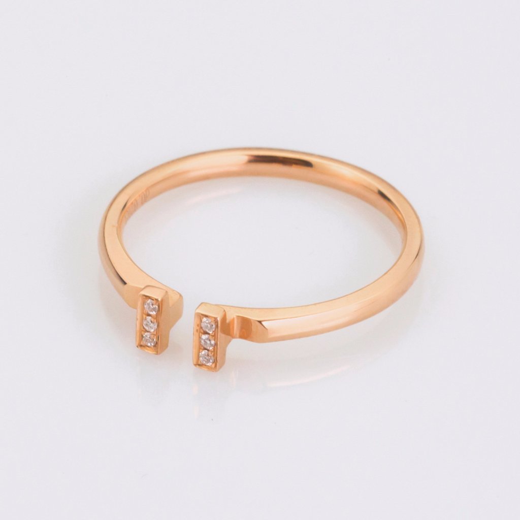 18K Rose Gold Pendant Ring