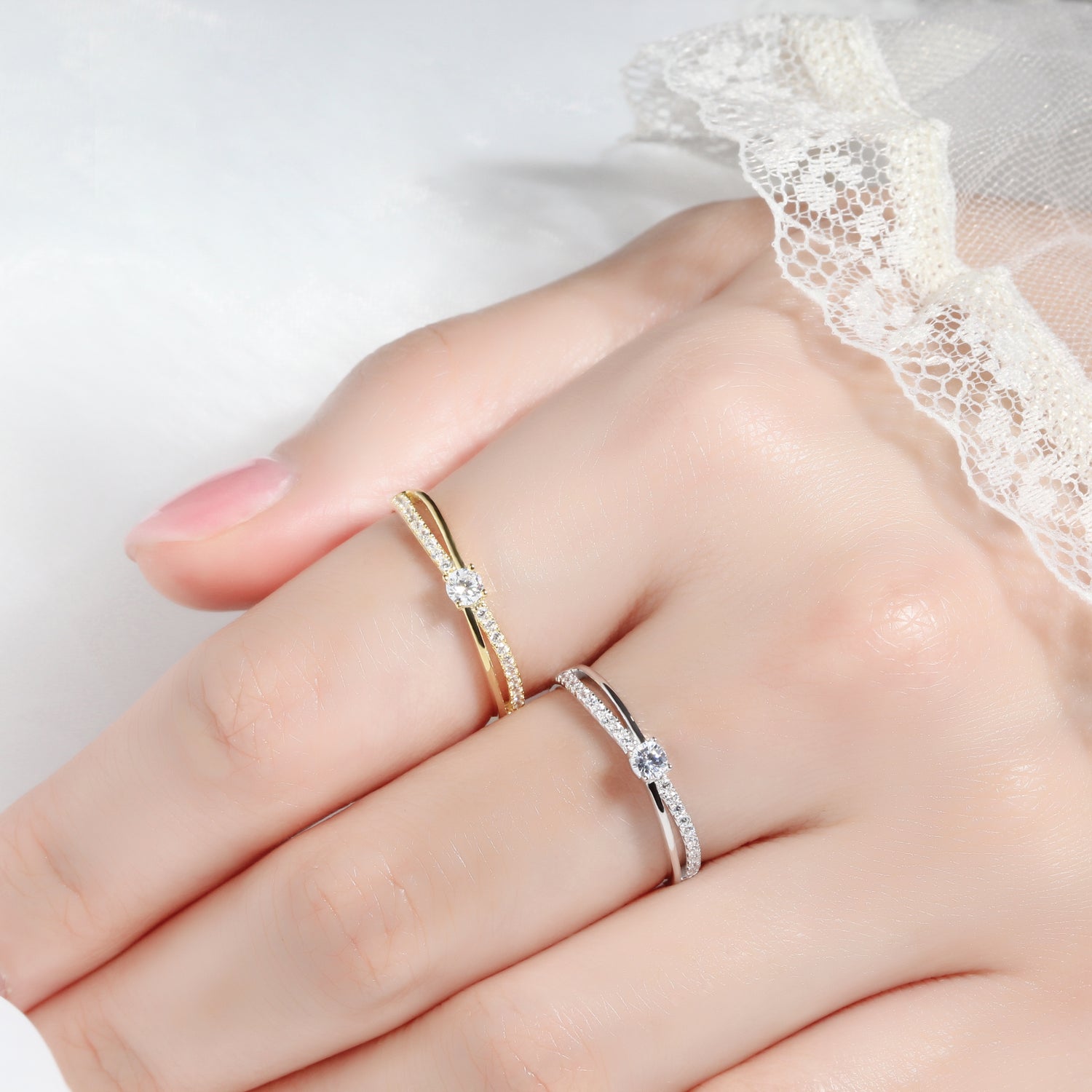 Classy Twist Promise Ring