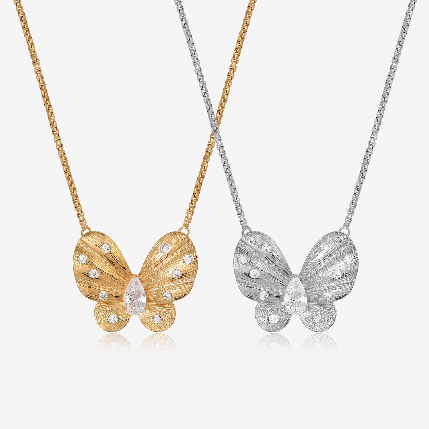 Diamond Butterfly Necklace