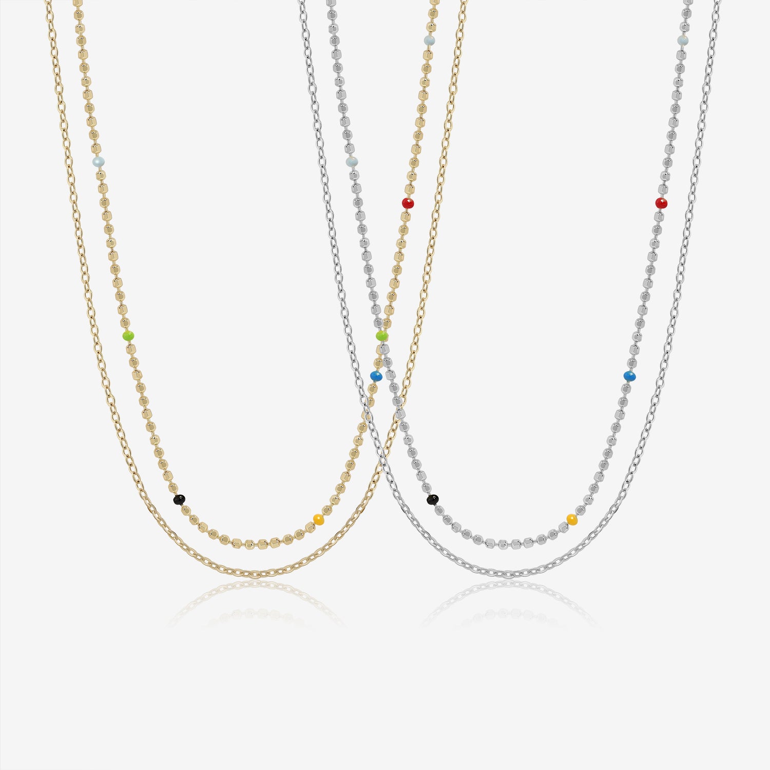 Dainty Colorful Beads Necklace
