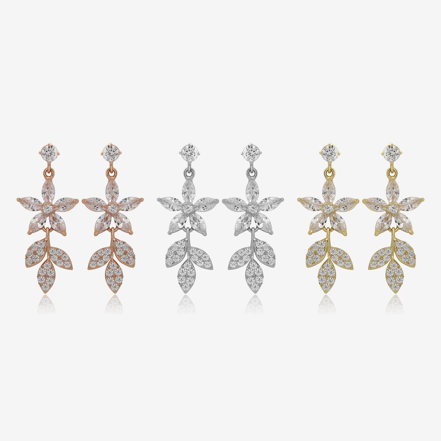 Leaf Flower Earrings